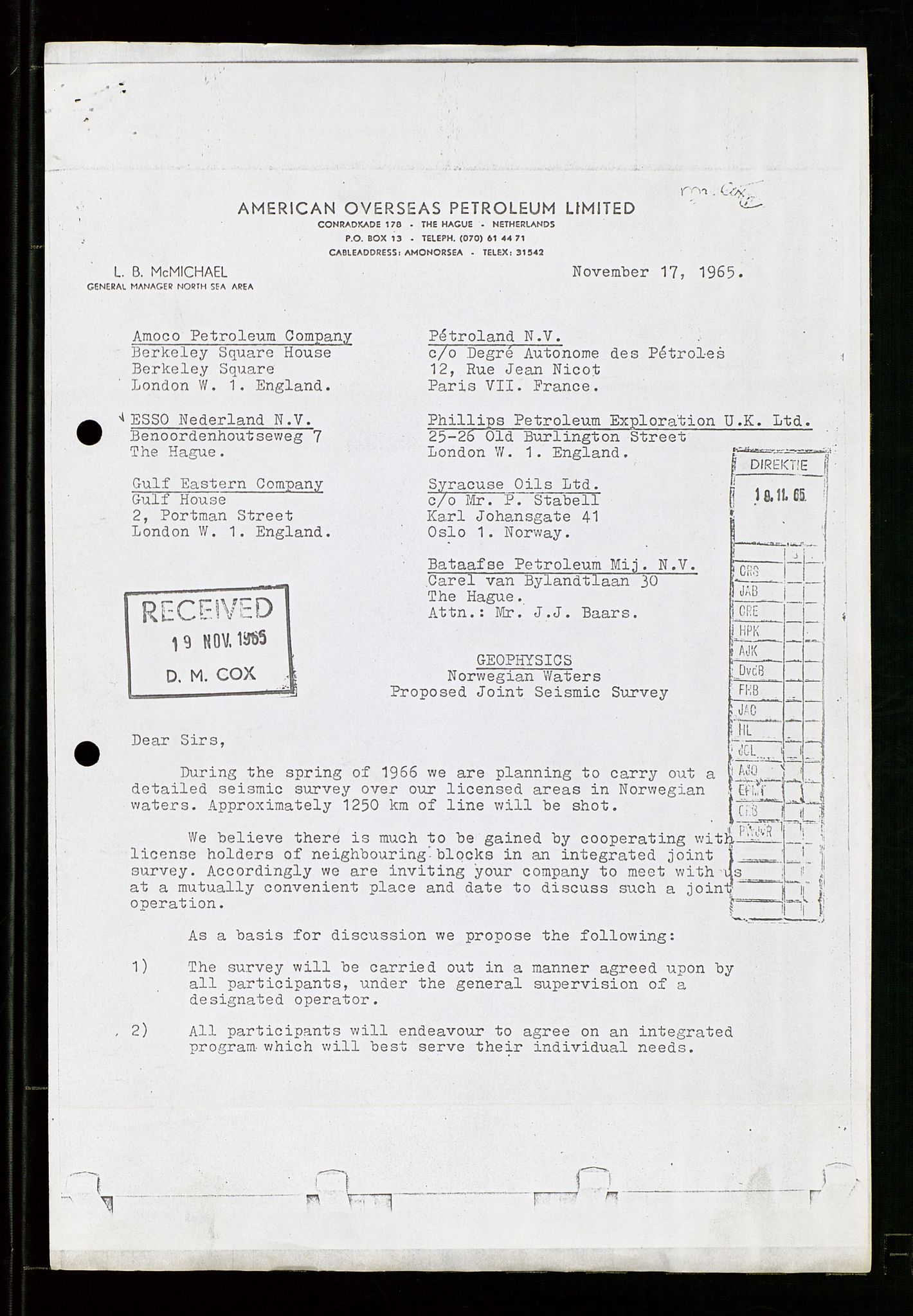 Pa 1512 - Esso Exploration and Production Norway Inc., AV/SAST-A-101917/E/Ea/L0021: Sak og korrespondanse, 1965-1974, p. 8