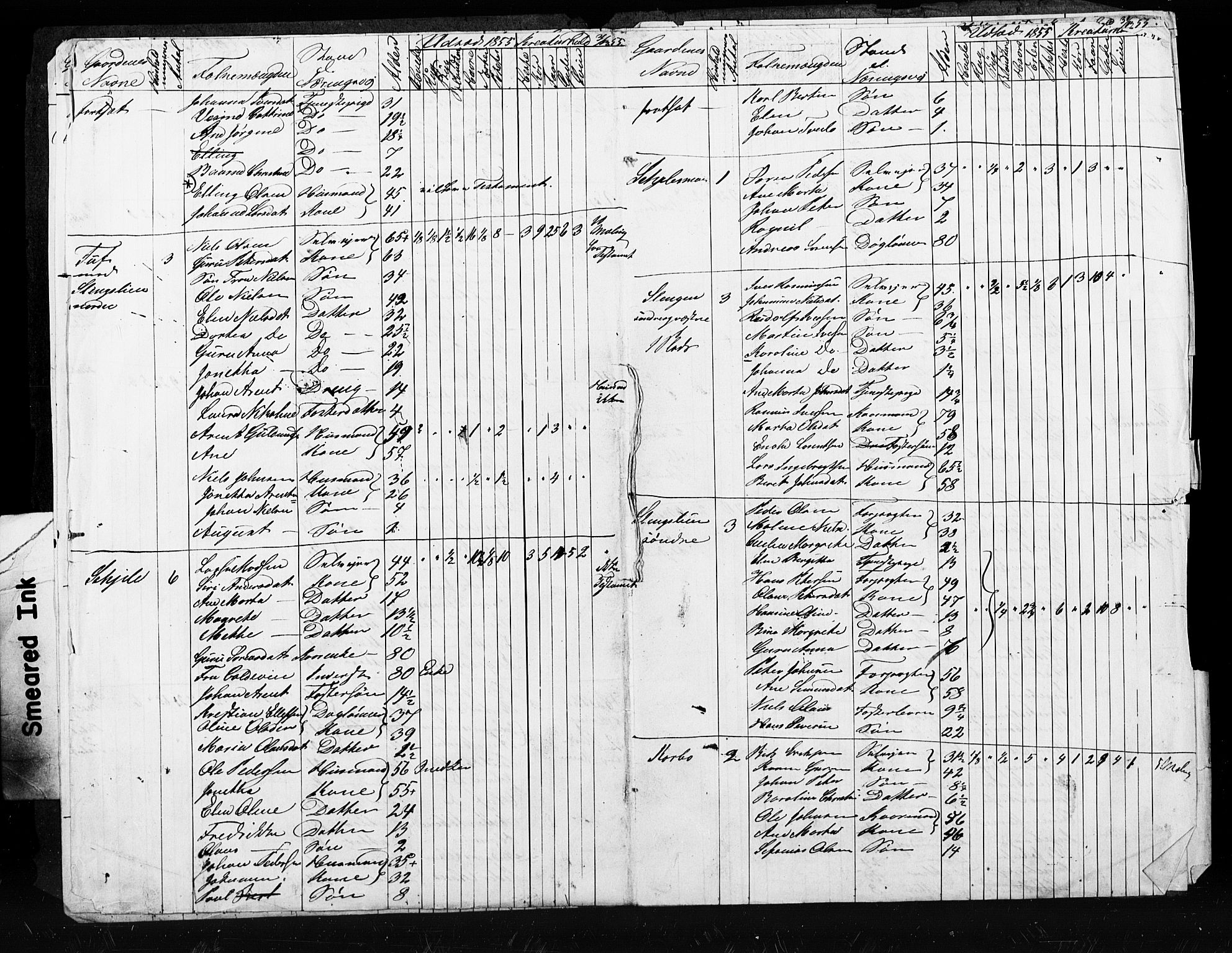 , Census 1855 for Skogn, 1855, p. 27