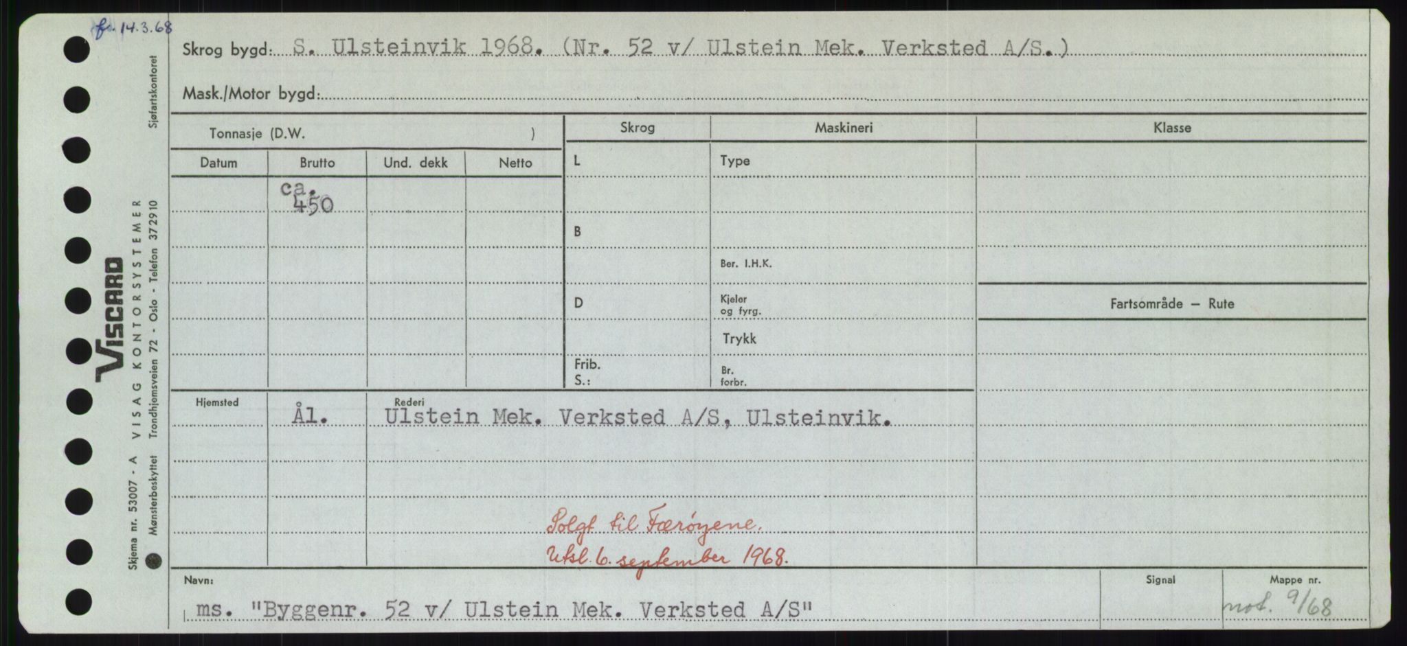 Sjøfartsdirektoratet med forløpere, Skipsmålingen, RA/S-1627/H/Hd/L0006: Fartøy, Byg-Båt, p. 721