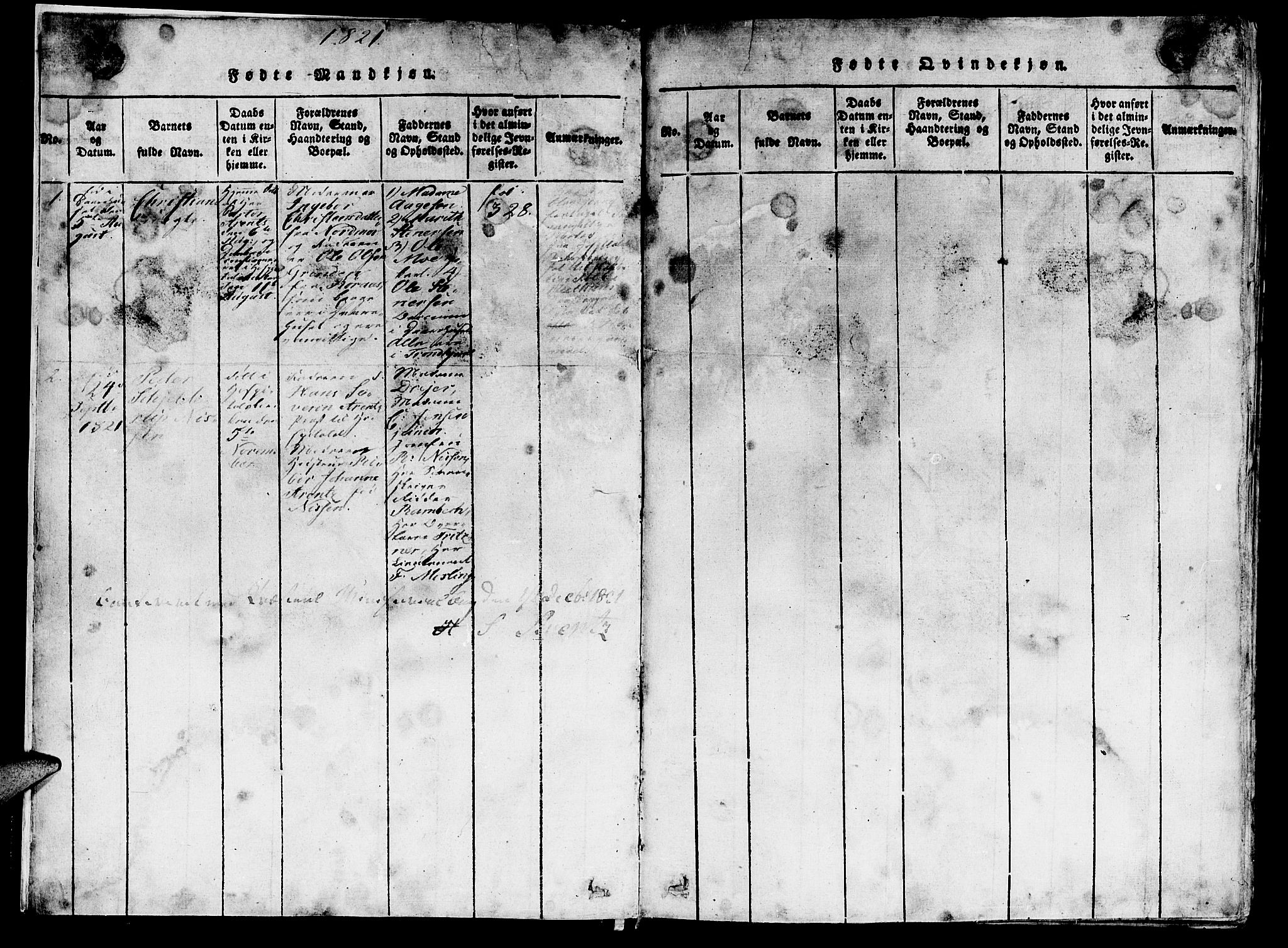 Ministerialprotokoller, klokkerbøker og fødselsregistre - Sør-Trøndelag, AV/SAT-A-1456/623/L0478: Parish register (copy) no. 623C01, 1815-1873, p. 7