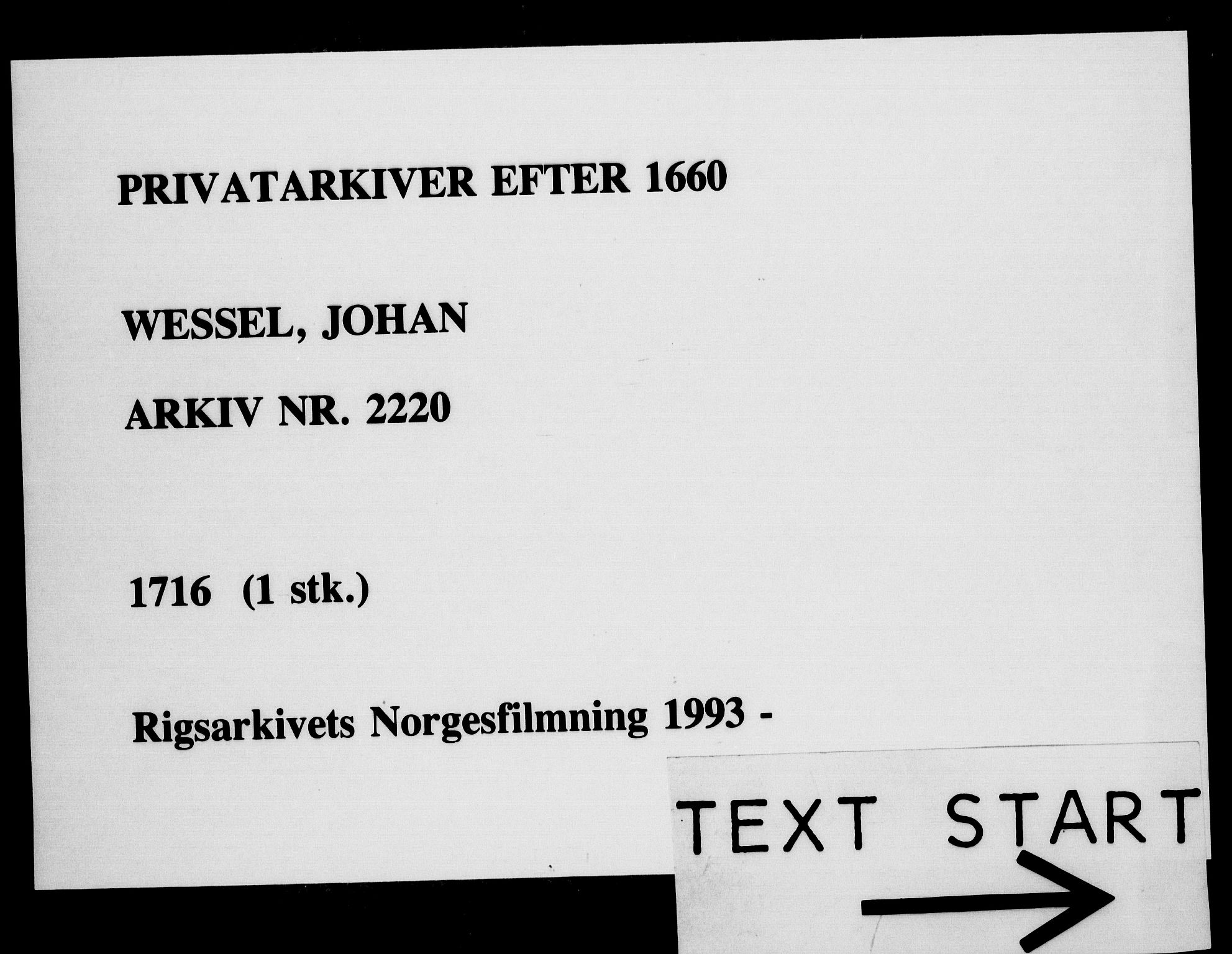 Fra DRA 1996, Privatarkiver etter 1660, AV/RA-EA-5941/F/L0001: Privatarkiver etter 1660, 1669-1740, p. 242