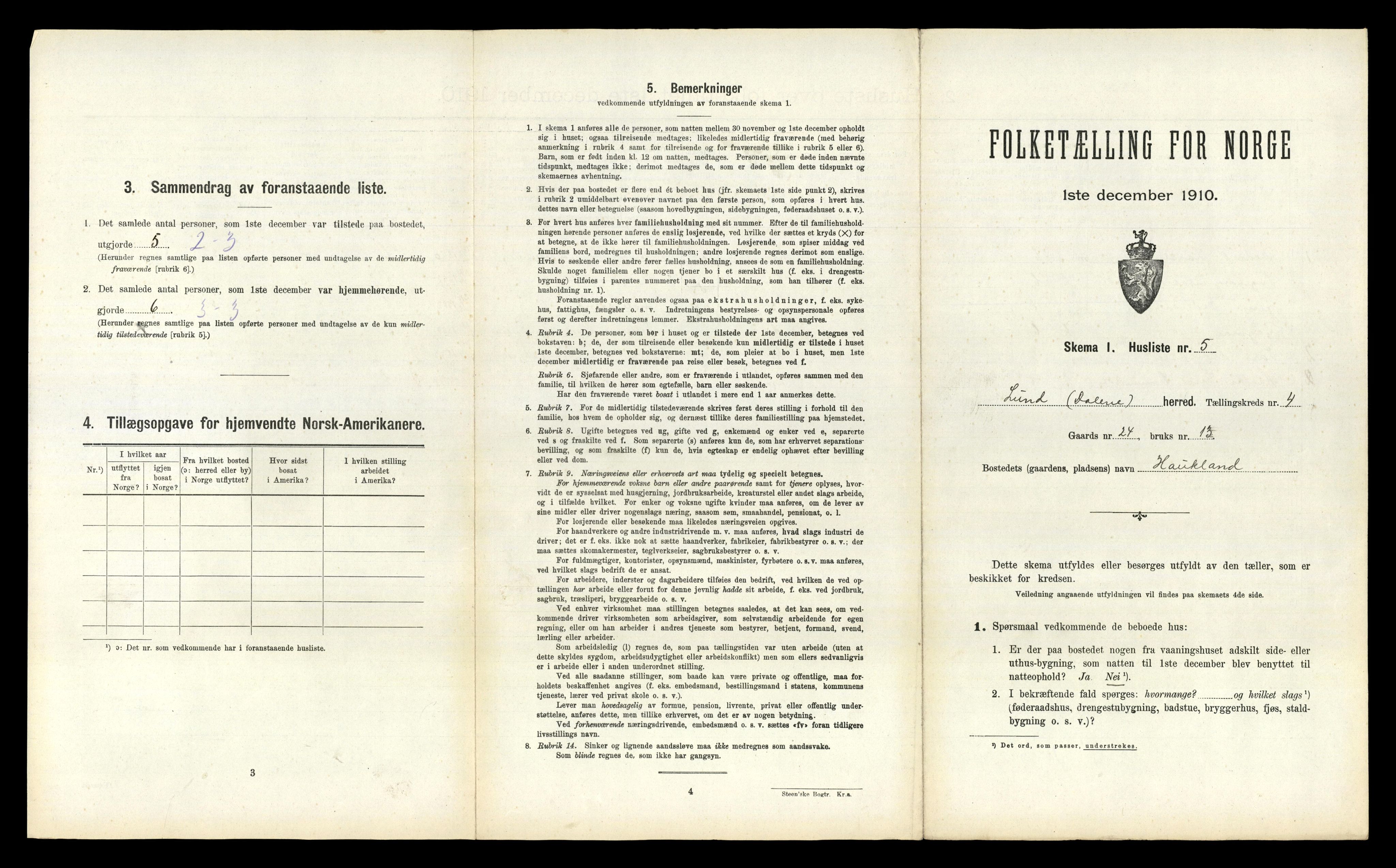 RA, 1910 census for Lund, 1910, p. 288