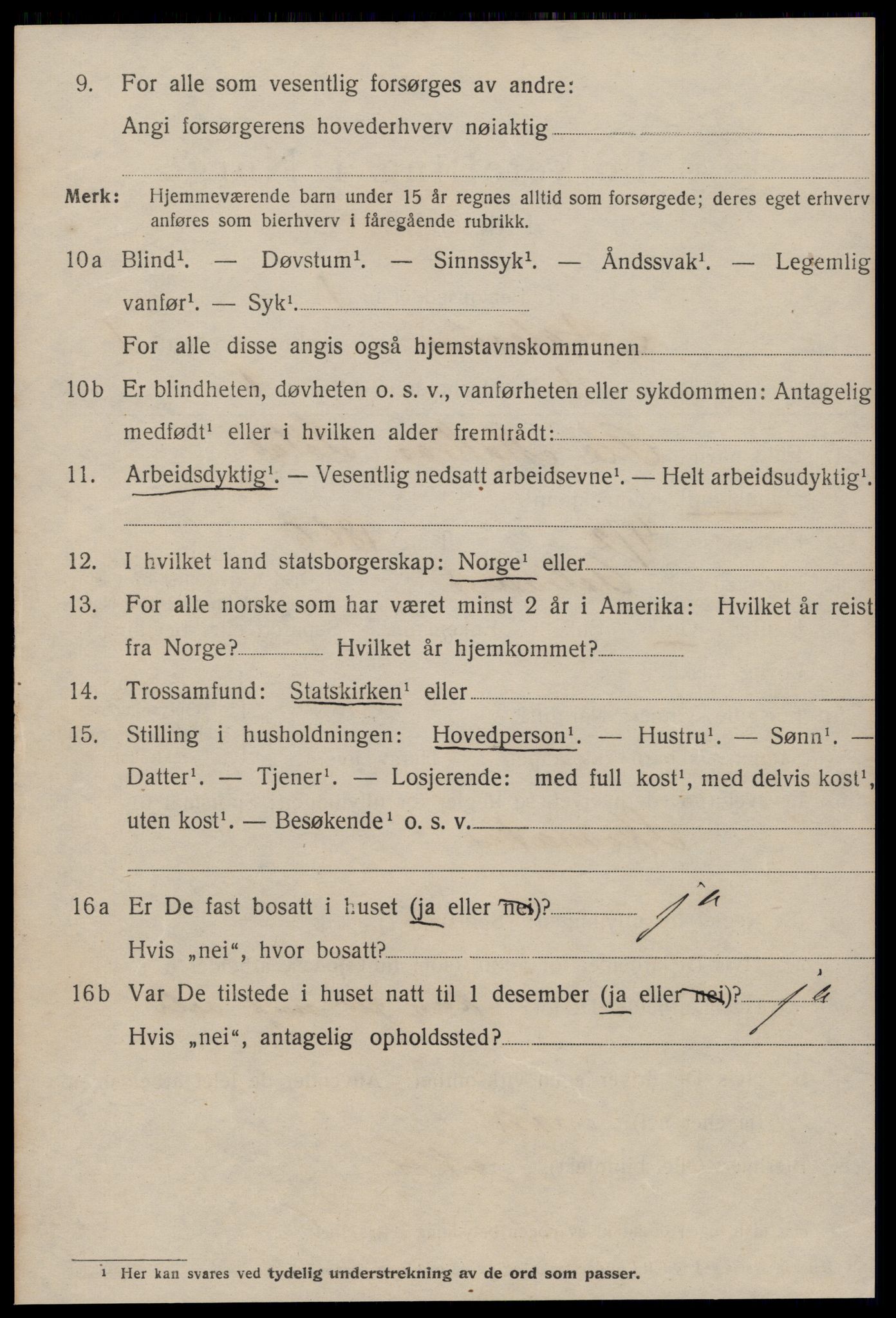 SAT, 1920 census for Ålesund, 1920, p. 9575