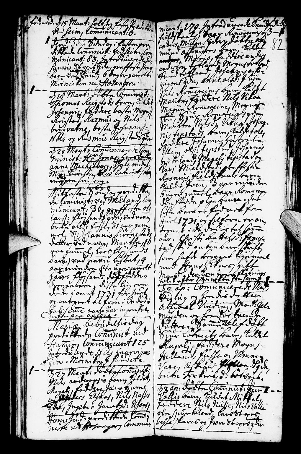 Hamre sokneprestembete, AV/SAB-A-75501/H/Ha/Haa/Haaa/L0004: Parish register (official) no. A 4, 1727-1733, p. 82