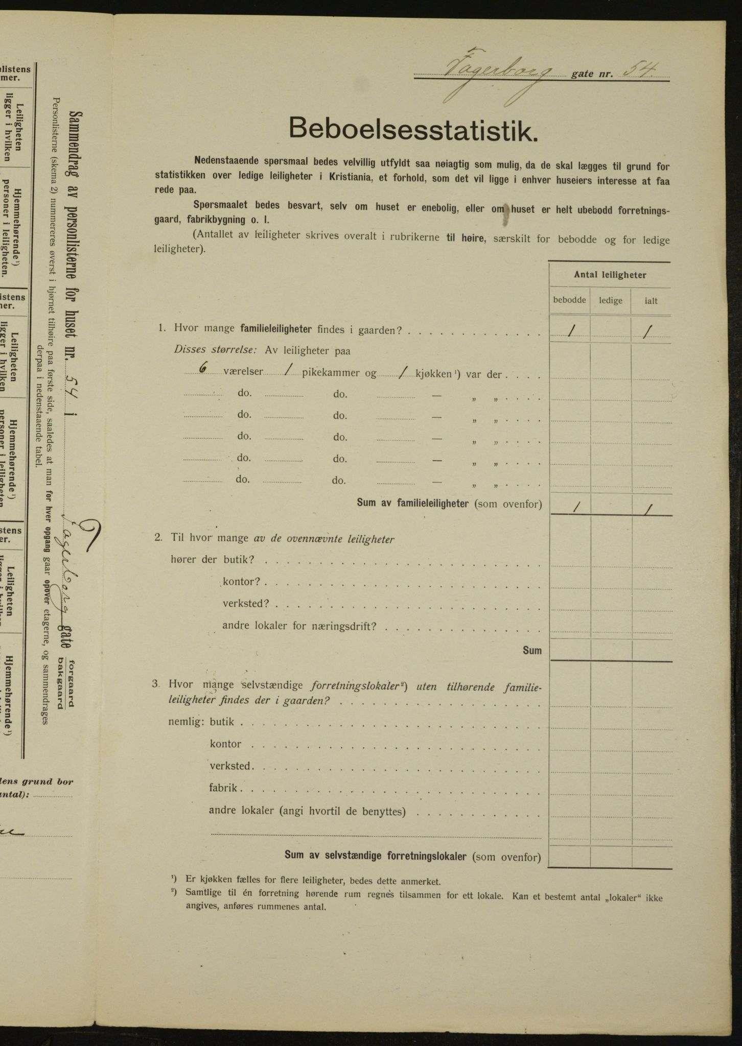 OBA, Municipal Census 1912 for Kristiania, 1912, p. 23029