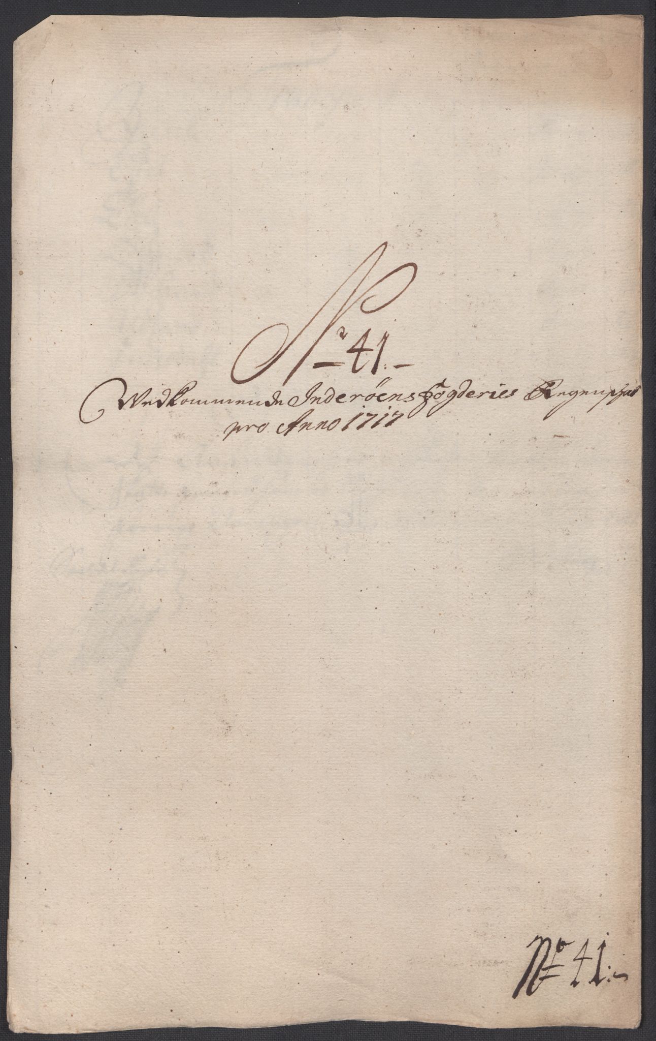 Rentekammeret inntil 1814, Reviderte regnskaper, Fogderegnskap, AV/RA-EA-4092/R63/L4325: Fogderegnskap Inderøy, 1717, p. 305