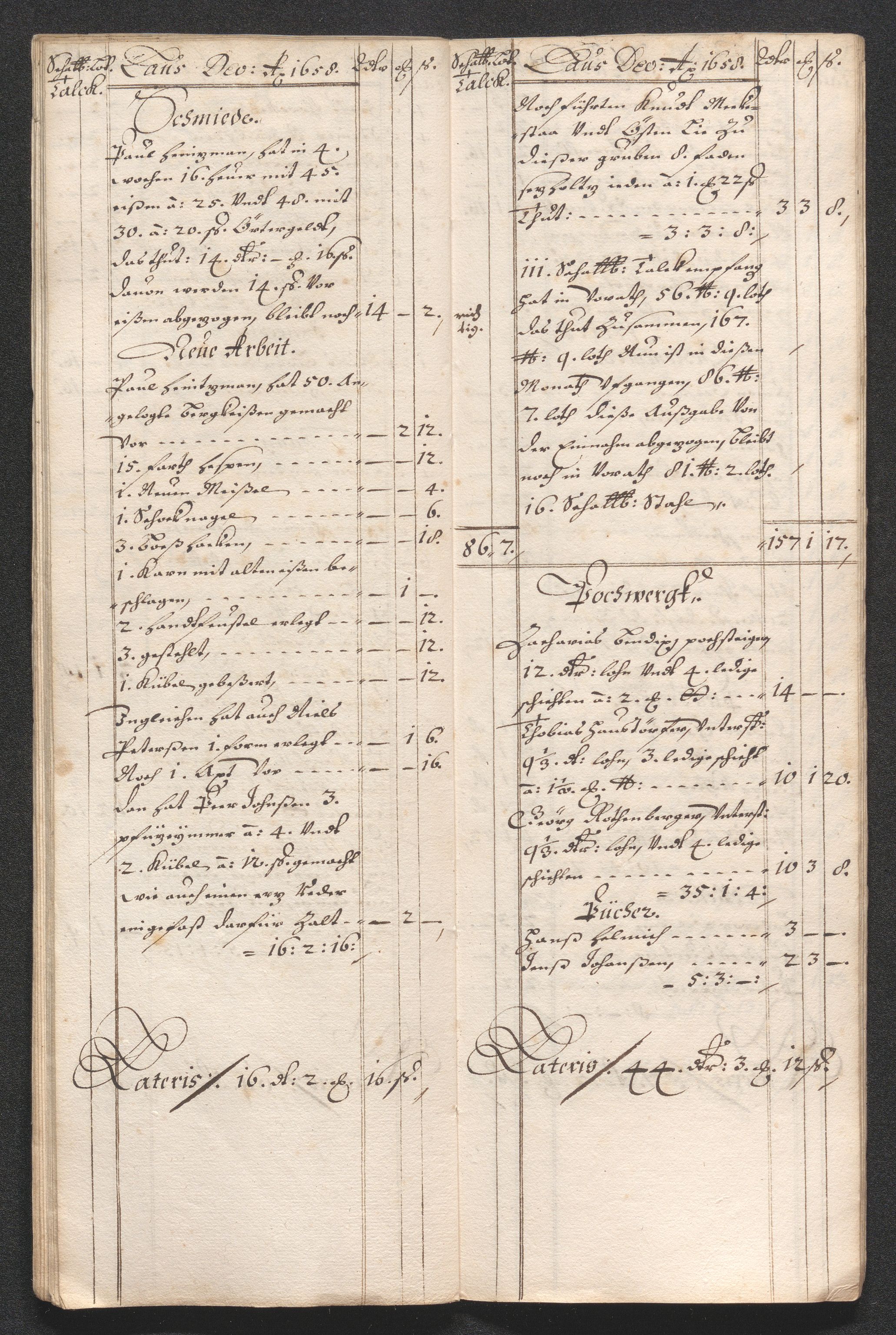 Kongsberg Sølvverk 1623-1816, AV/SAKO-EA-3135/001/D/Dc/Dcd/L0033: Utgiftsregnskap for gruver m.m. , 1658, p. 321