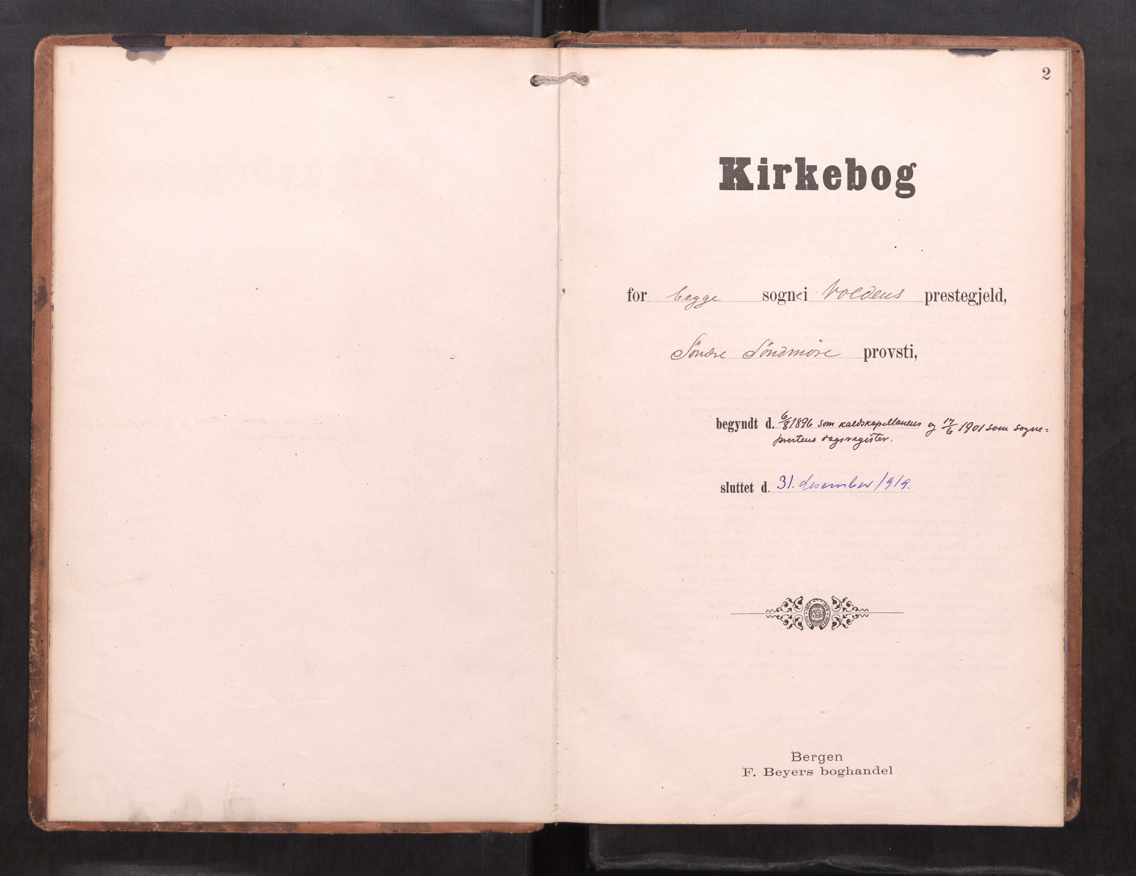 Ministerialprotokoller, klokkerbøker og fødselsregistre - Møre og Romsdal, AV/SAT-A-1454/511/L0146: Diary records no. 511---, 1896-1919, p. 2