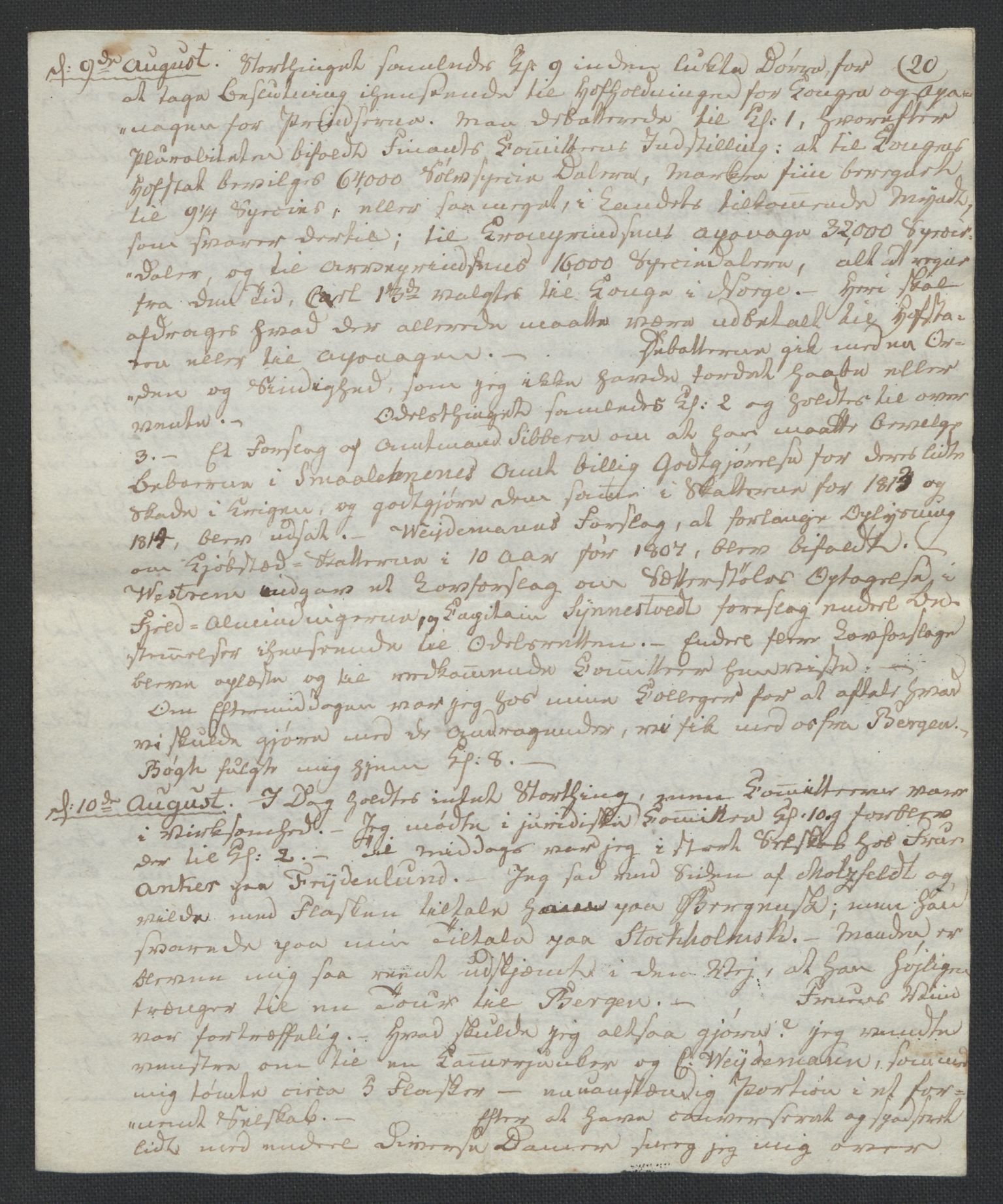 Christie, Wilhelm Frimann Koren, AV/RA-PA-0014/F/L0005: Christies dokumenter fra Stortinget, 1815-1816, p. 61