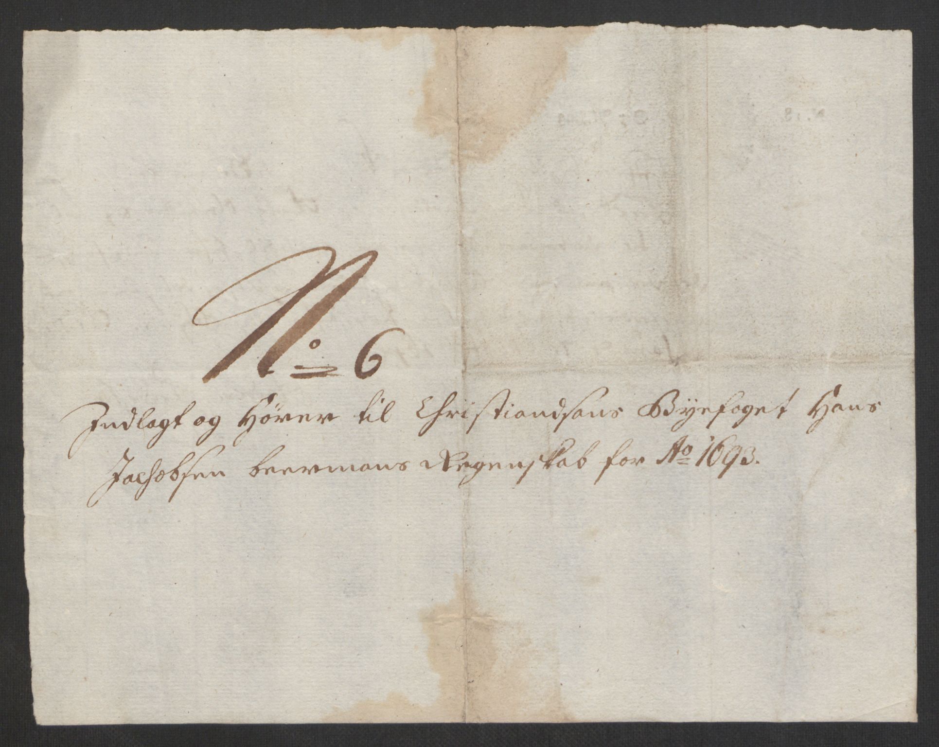 Rentekammeret inntil 1814, Reviderte regnskaper, Byregnskaper, AV/RA-EA-4066/R/Rm/L0285: [M18] Sikt og sakefall, 1681-1718, p. 199