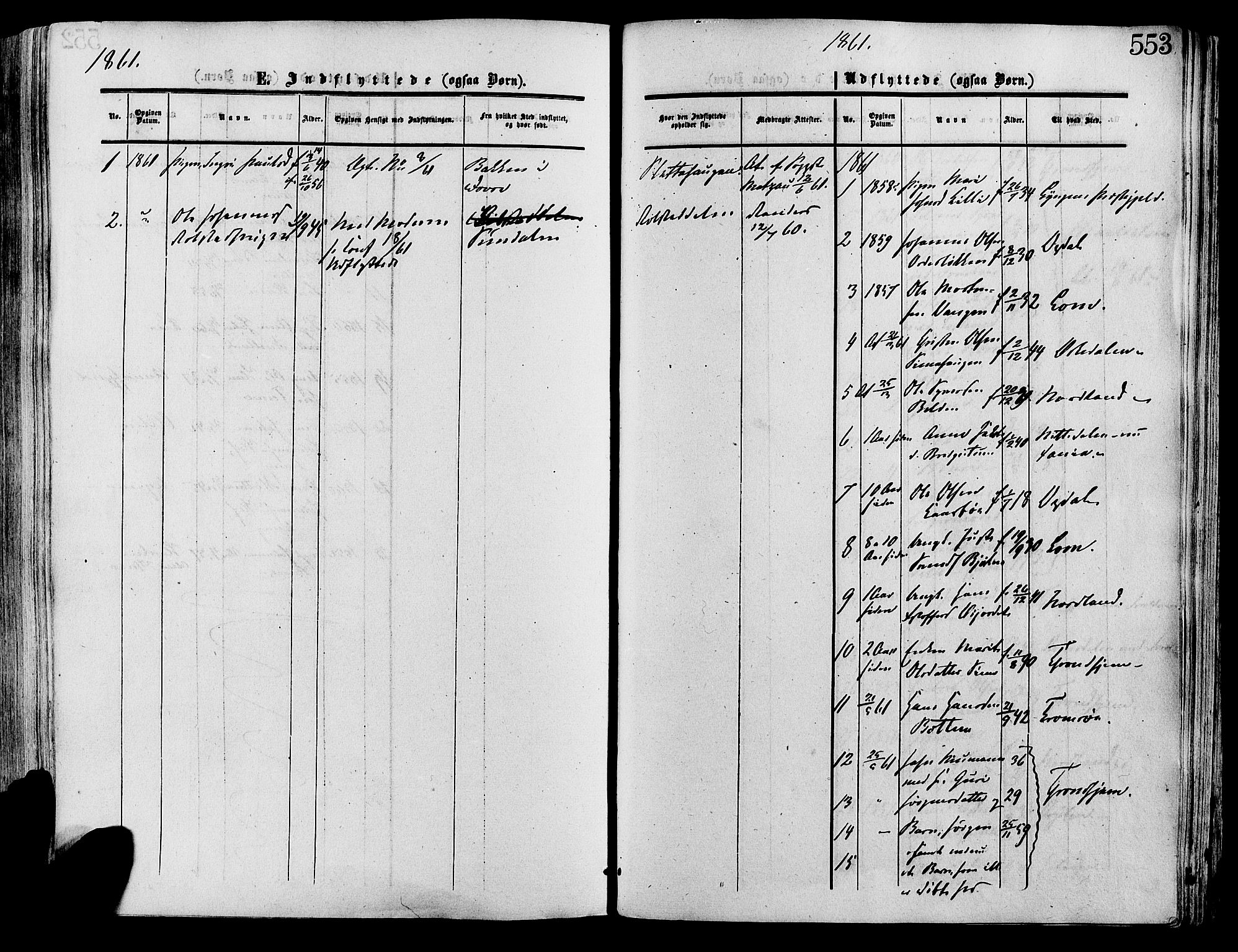 Lesja prestekontor, SAH/PREST-068/H/Ha/Haa/L0008: Parish register (official) no. 8, 1854-1880, p. 553