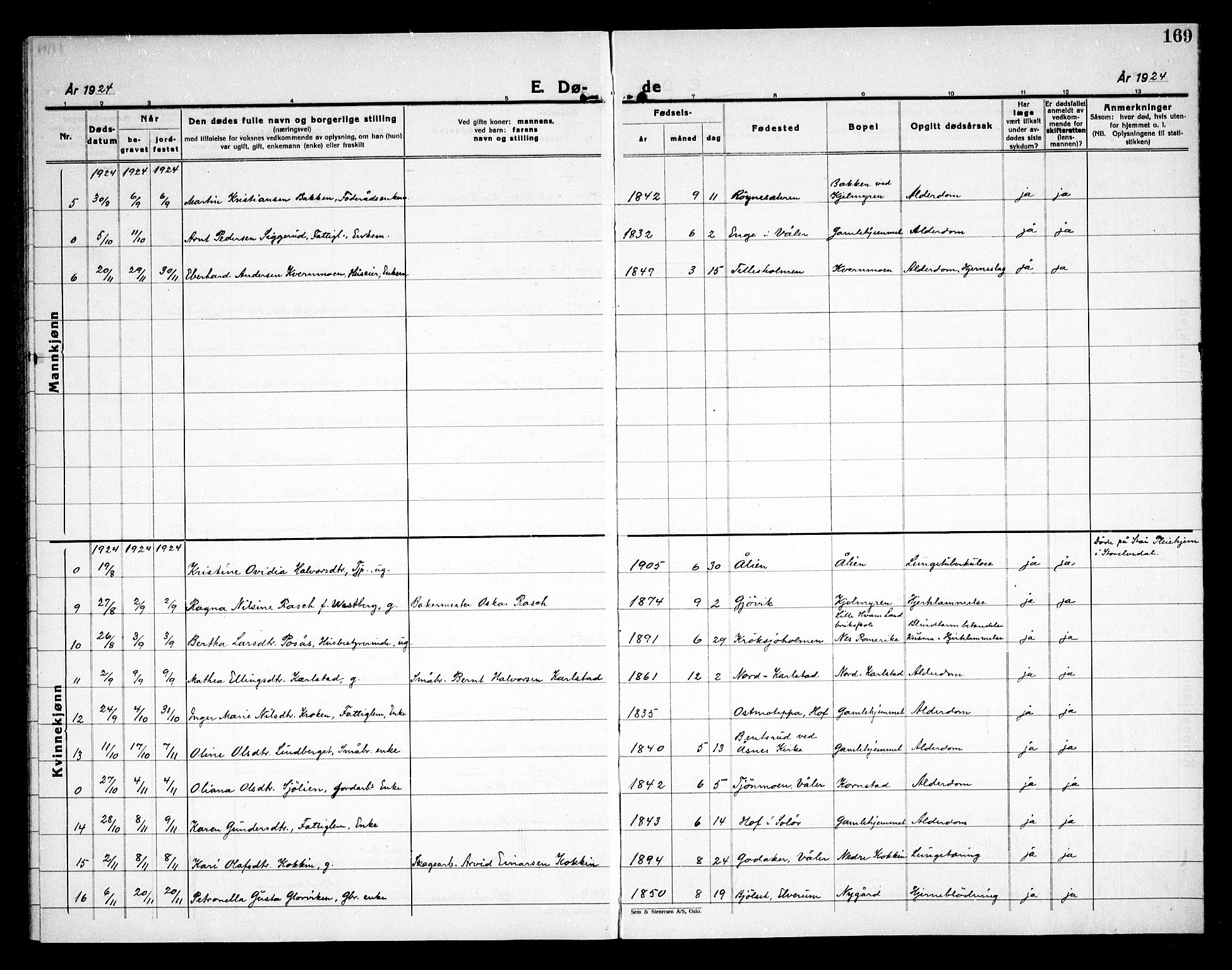 Åsnes prestekontor, SAH/PREST-042/H/Ha/Haa/L0000D: Parish register (official) no. 0B, 1890-1929, p. 169