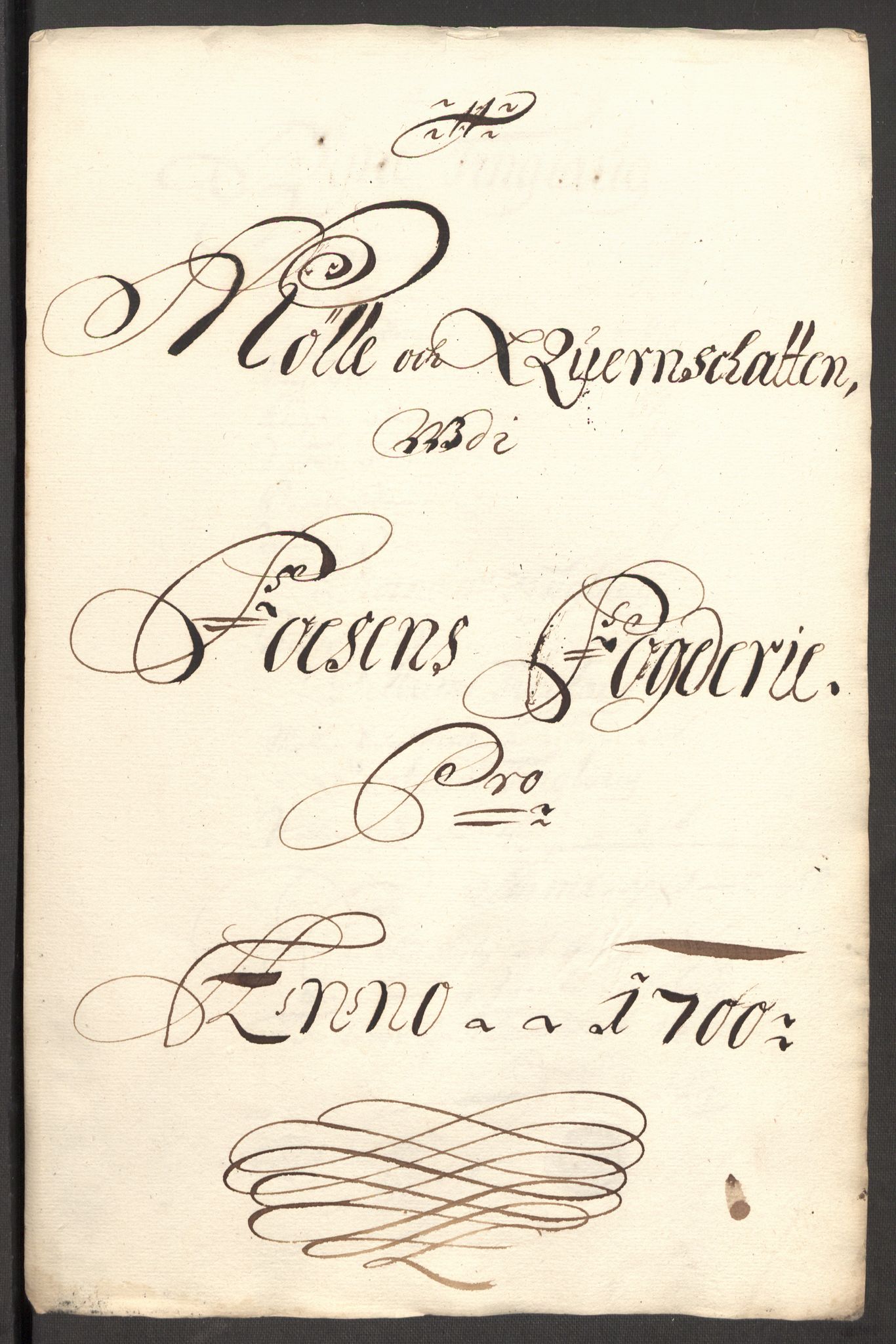 Rentekammeret inntil 1814, Reviderte regnskaper, Fogderegnskap, RA/EA-4092/R57/L3854: Fogderegnskap Fosen, 1700-1701, p. 145