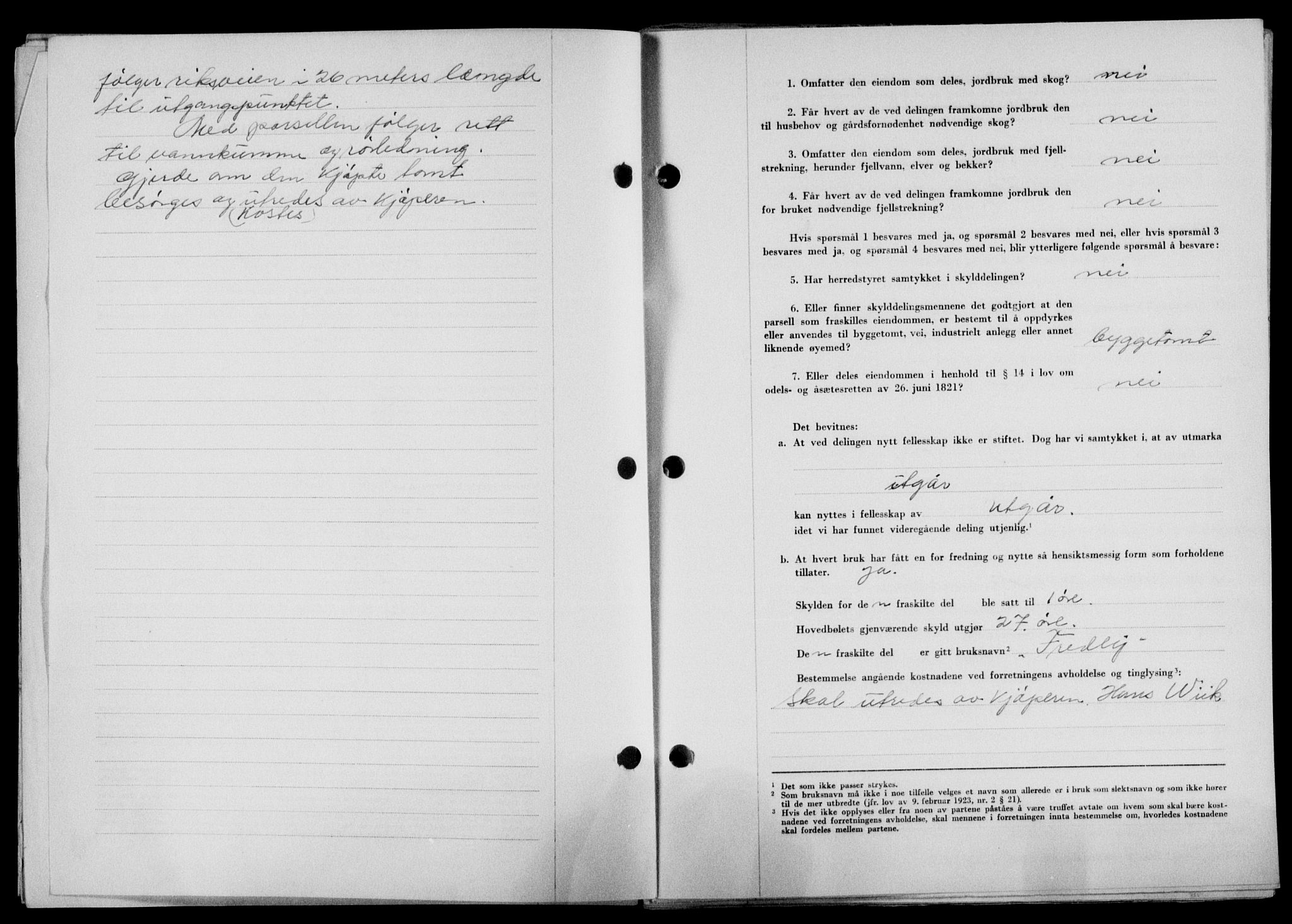 Lofoten sorenskriveri, SAT/A-0017/1/2/2C/L0022a: Mortgage book no. 22a, 1949-1950, Diary no: : 2903/1949