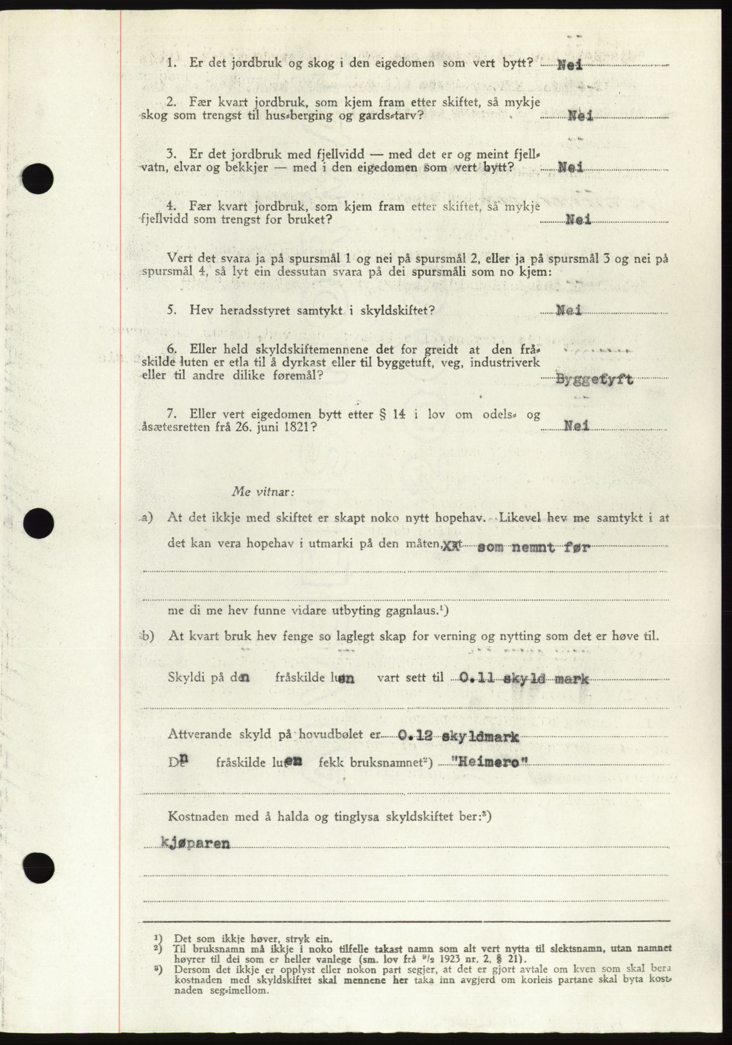 Søre Sunnmøre sorenskriveri, SAT/A-4122/1/2/2C/L0081: Mortgage book no. 7A, 1947-1948, Diary no: : 29/1948