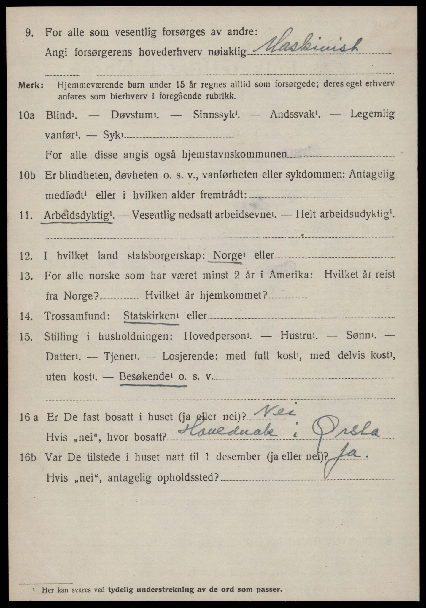 SAT, 1920 census for Ørsta, 1920, p. 2753