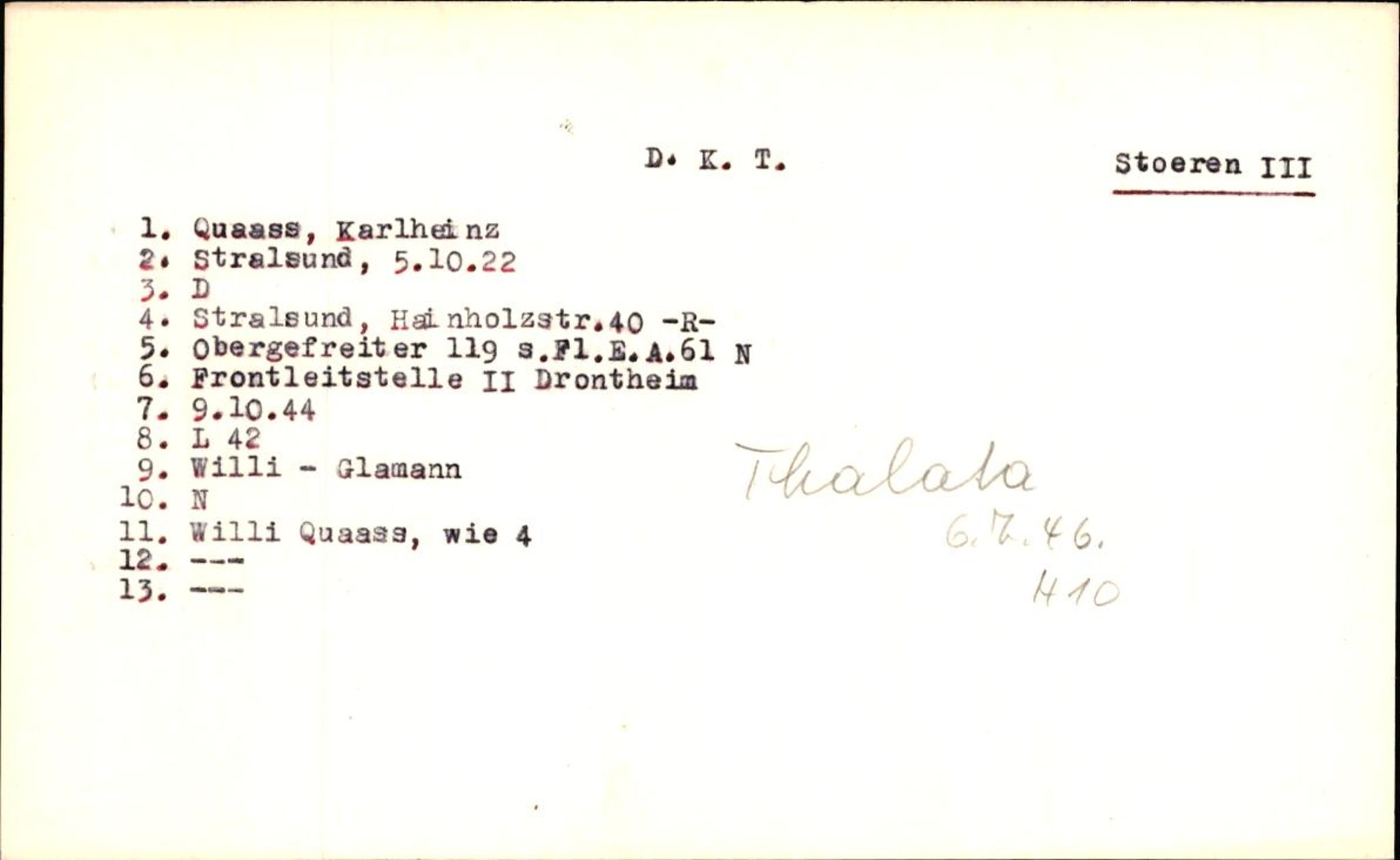 Hjemsendte tyskere , RA/RAFA-6487/D/Db/L0021: Paüls-Raglewaski, 1945-1947, p. 1179