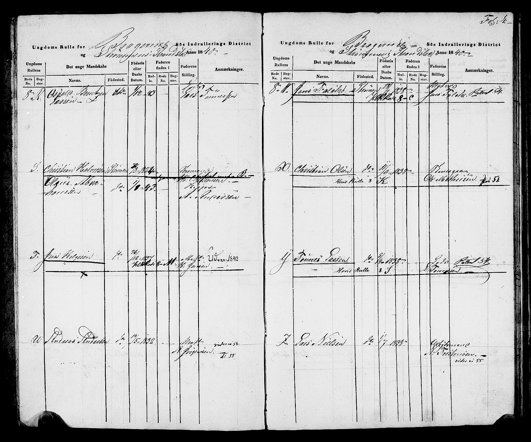 Drammen innrulleringsdistrikt, AV/SAKO-A-781/F/Fa/L0006: Ungdomsrulle for Strømmen, Svelvik, Holmsbu og Filtvet ladesteder, 1840-1841, p. 7