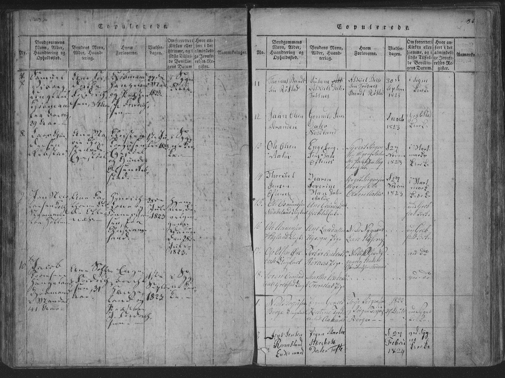 Søgne sokneprestkontor, AV/SAK-1111-0037/F/Fa/Fab/L0008: Parish register (official) no. A 8, 1821-1838, p. 368-369