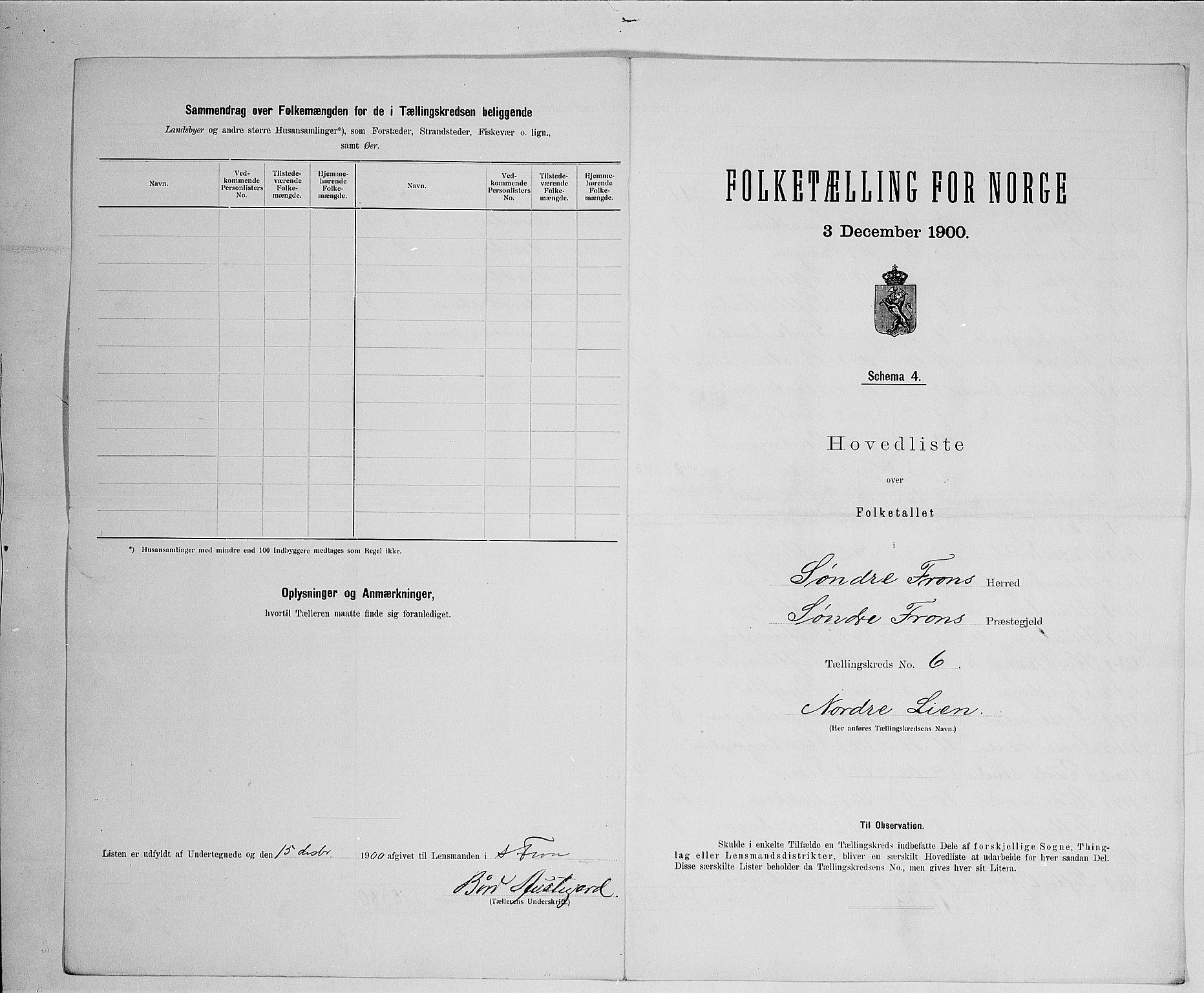 SAH, 1900 census for Sør-Fron, 1900, p. 28