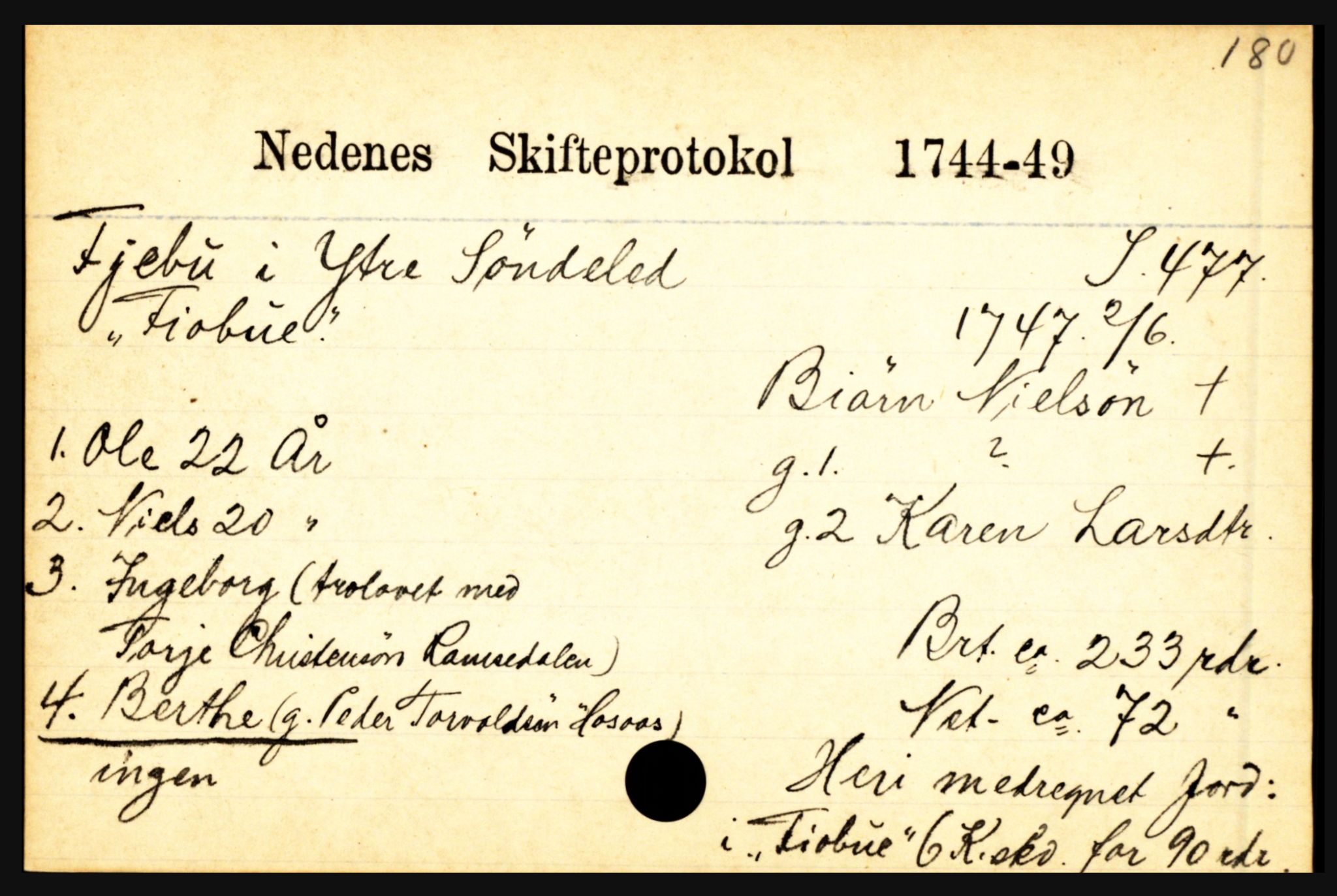 Nedenes sorenskriveri før 1824, AV/SAK-1221-0007/H, p. 6741