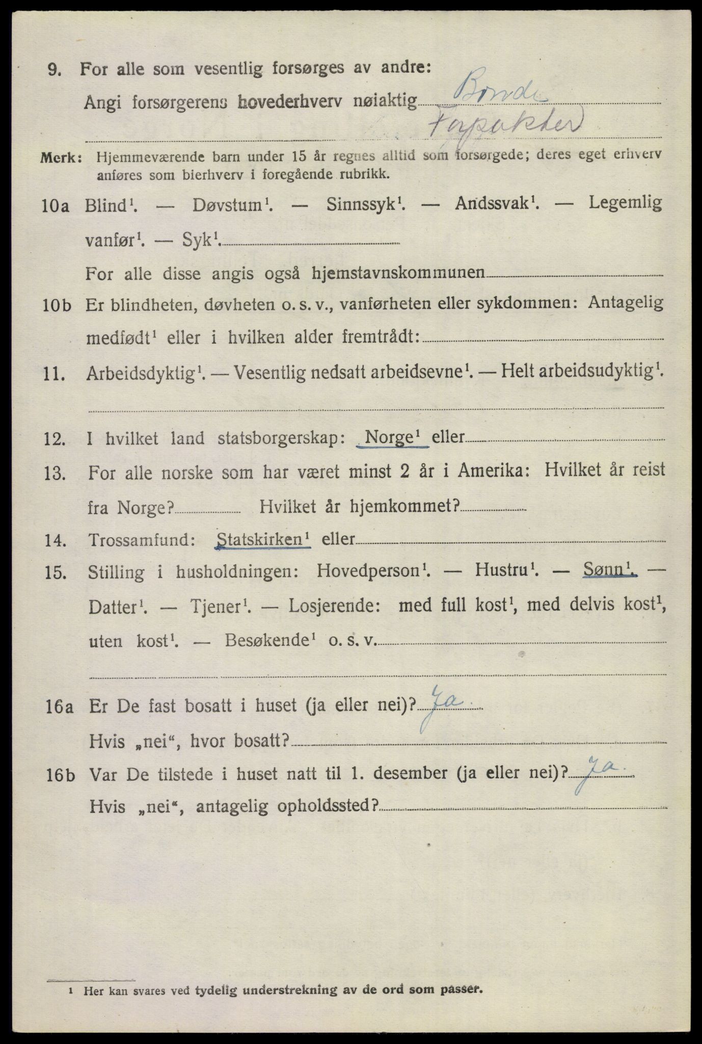 SAKO, 1920 census for Ål, 1920, p. 5353