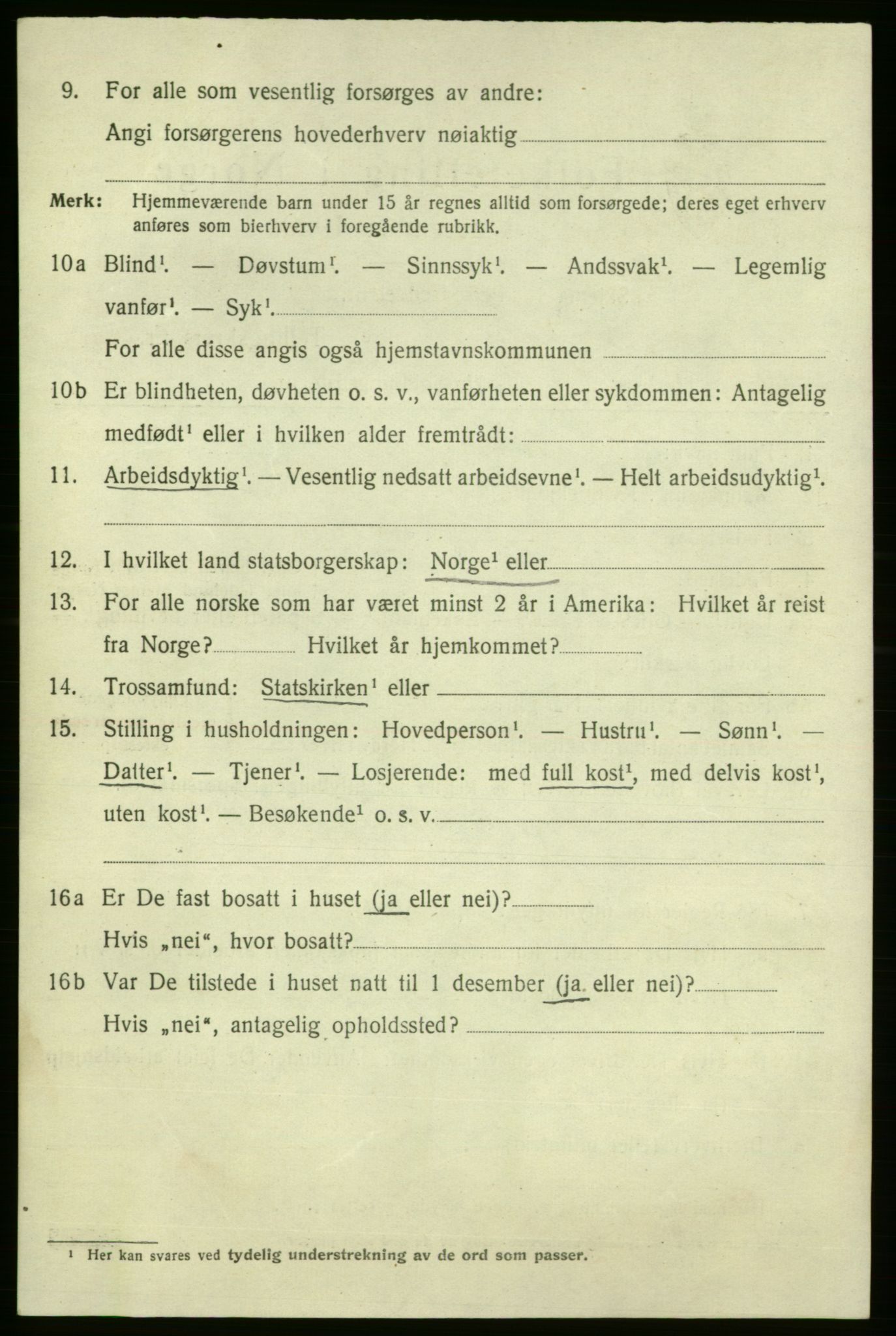 SAO, 1920 census for Fredrikshald, 1920, p. 19924