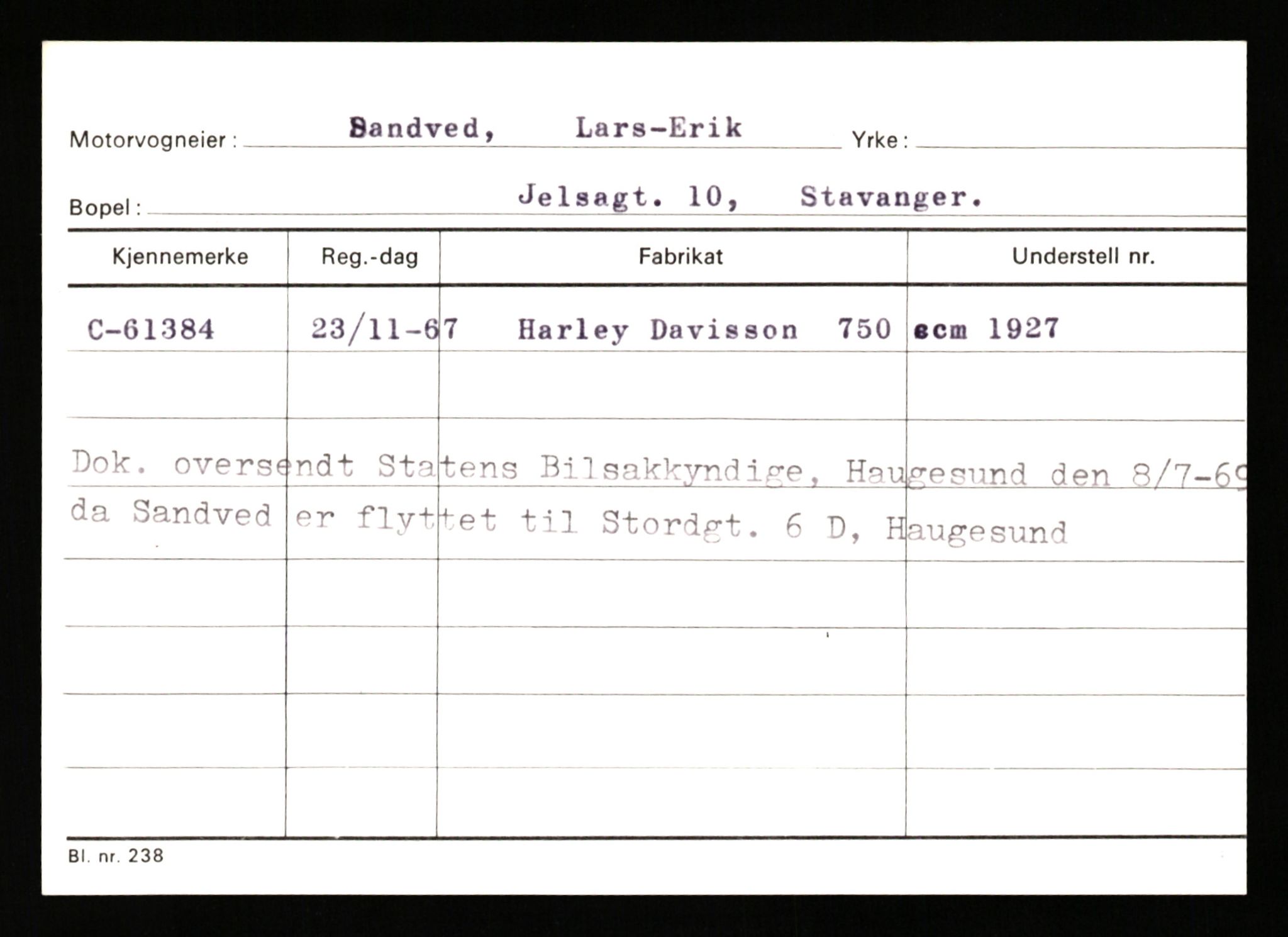 Stavanger trafikkstasjon, AV/SAST-A-101942/0/G/L0007: Registreringsnummer: 49019 - 67460, 1930-1971, p. 2503