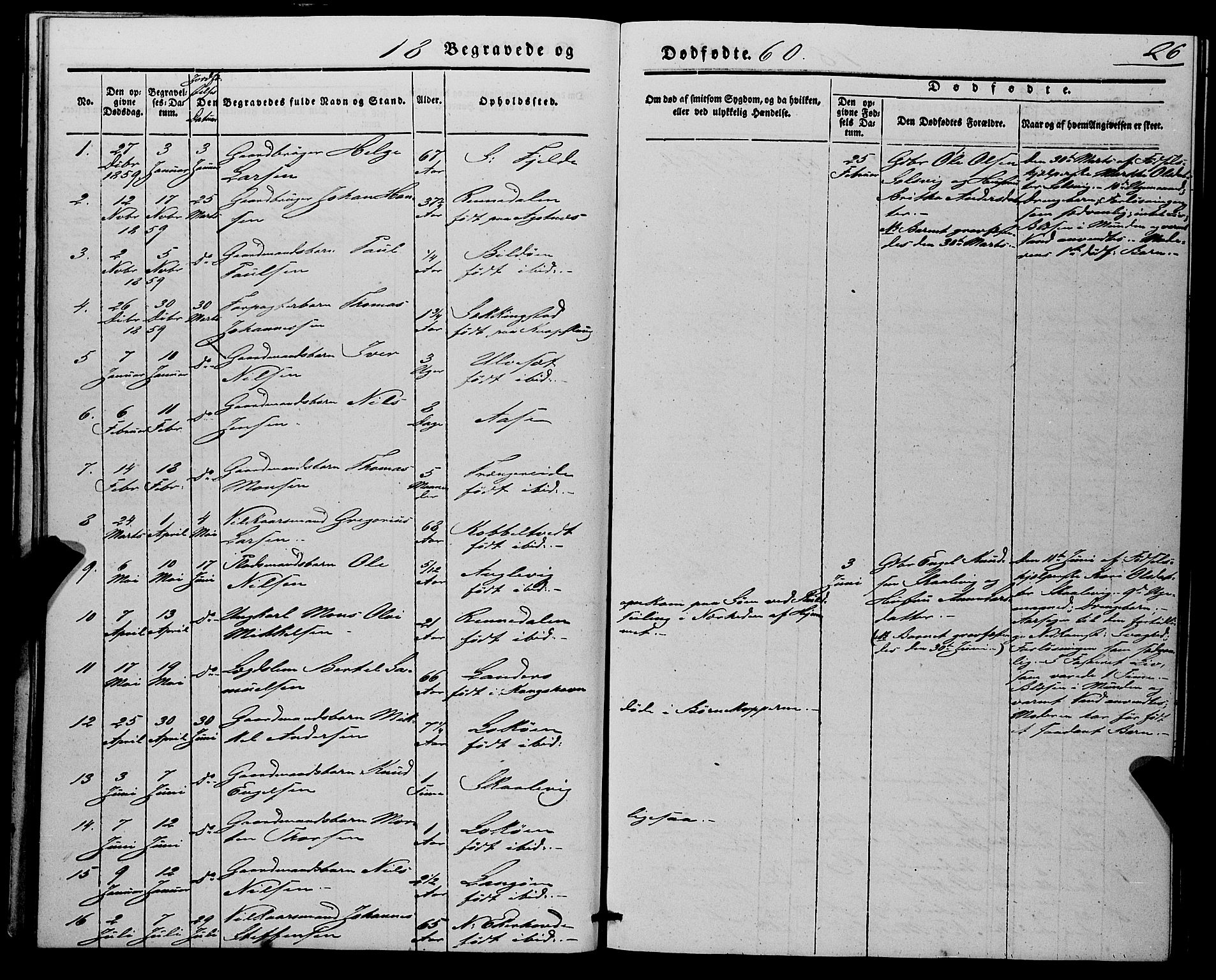 Fjell sokneprestembete, SAB/A-75301/H/Haa: Parish register (official) no. A 7, 1847-1877, p. 26
