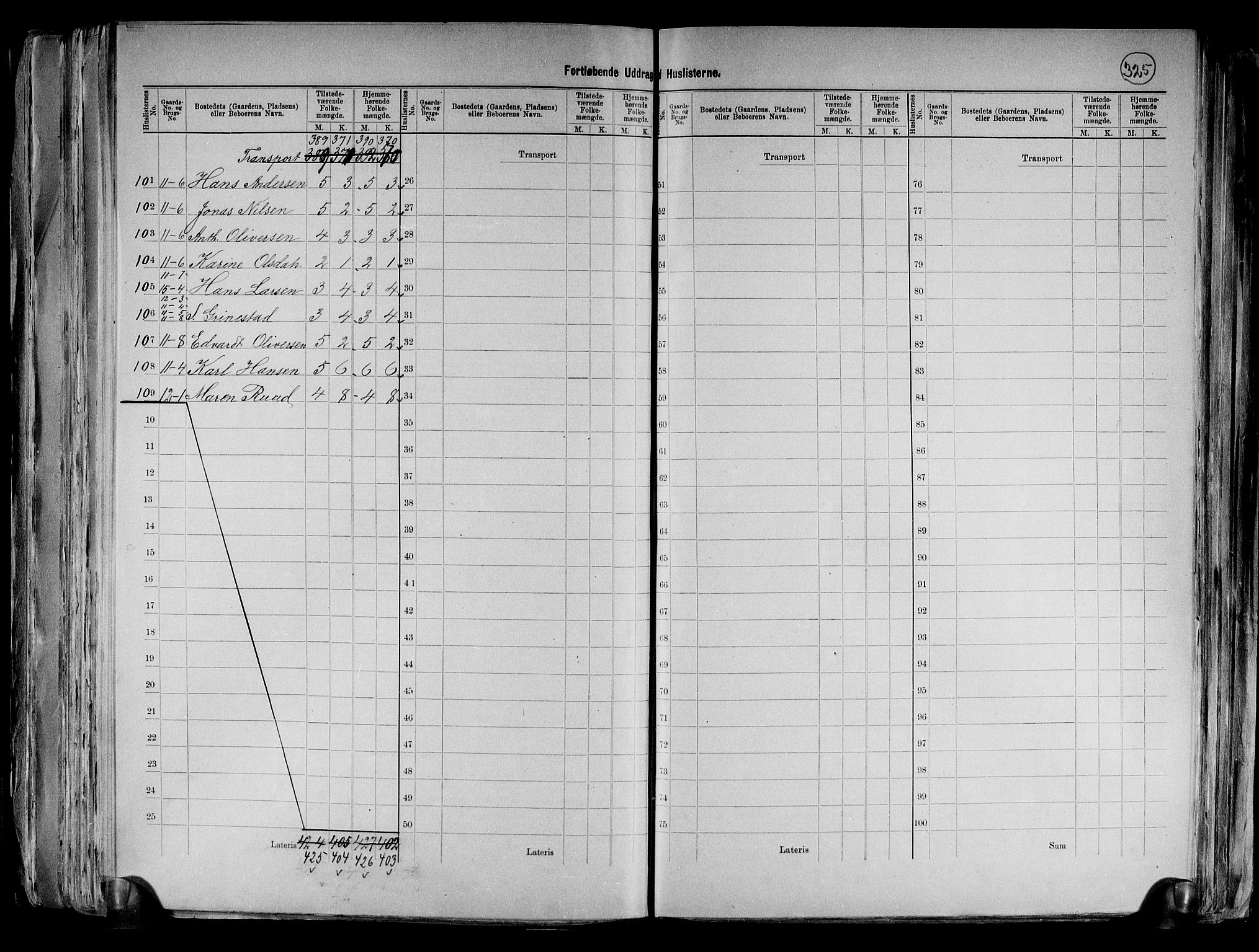 RA, 1891 census for 0113 Borge, 1891, p. 17