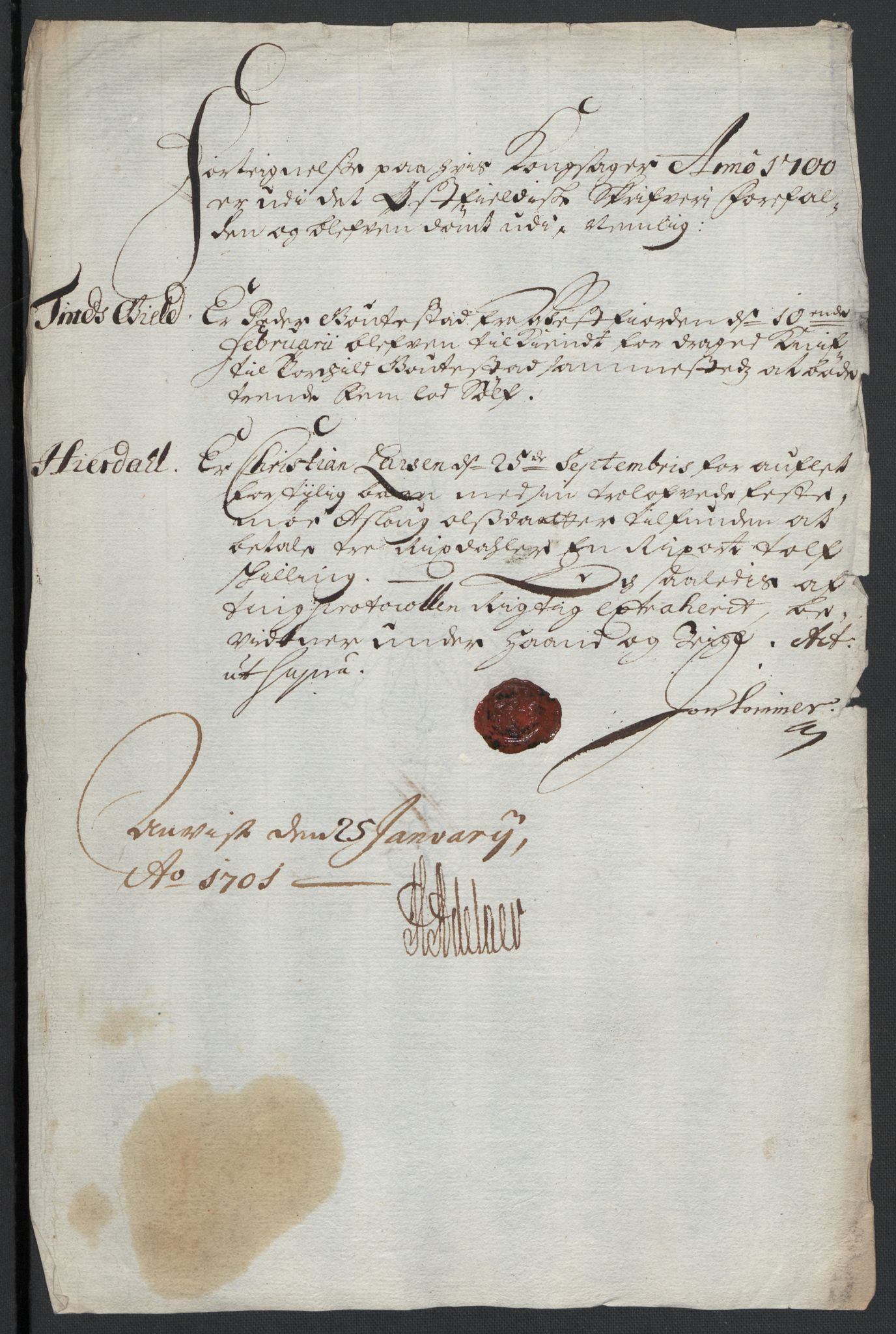 Rentekammeret inntil 1814, Reviderte regnskaper, Fogderegnskap, RA/EA-4092/R36/L2103: Fogderegnskap Øvre og Nedre Telemark og Bamble, 1700, p. 45