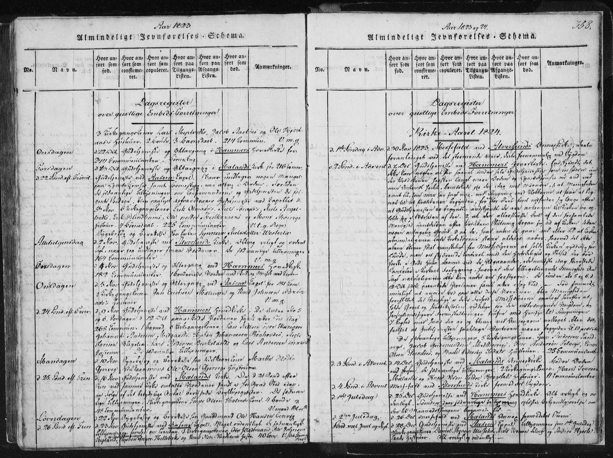 Hamre sokneprestembete, SAB/A-75501/H/Ha/Haa/Haaa/L0010: Parish register (official) no. A 10, 1816-1826, p. 358