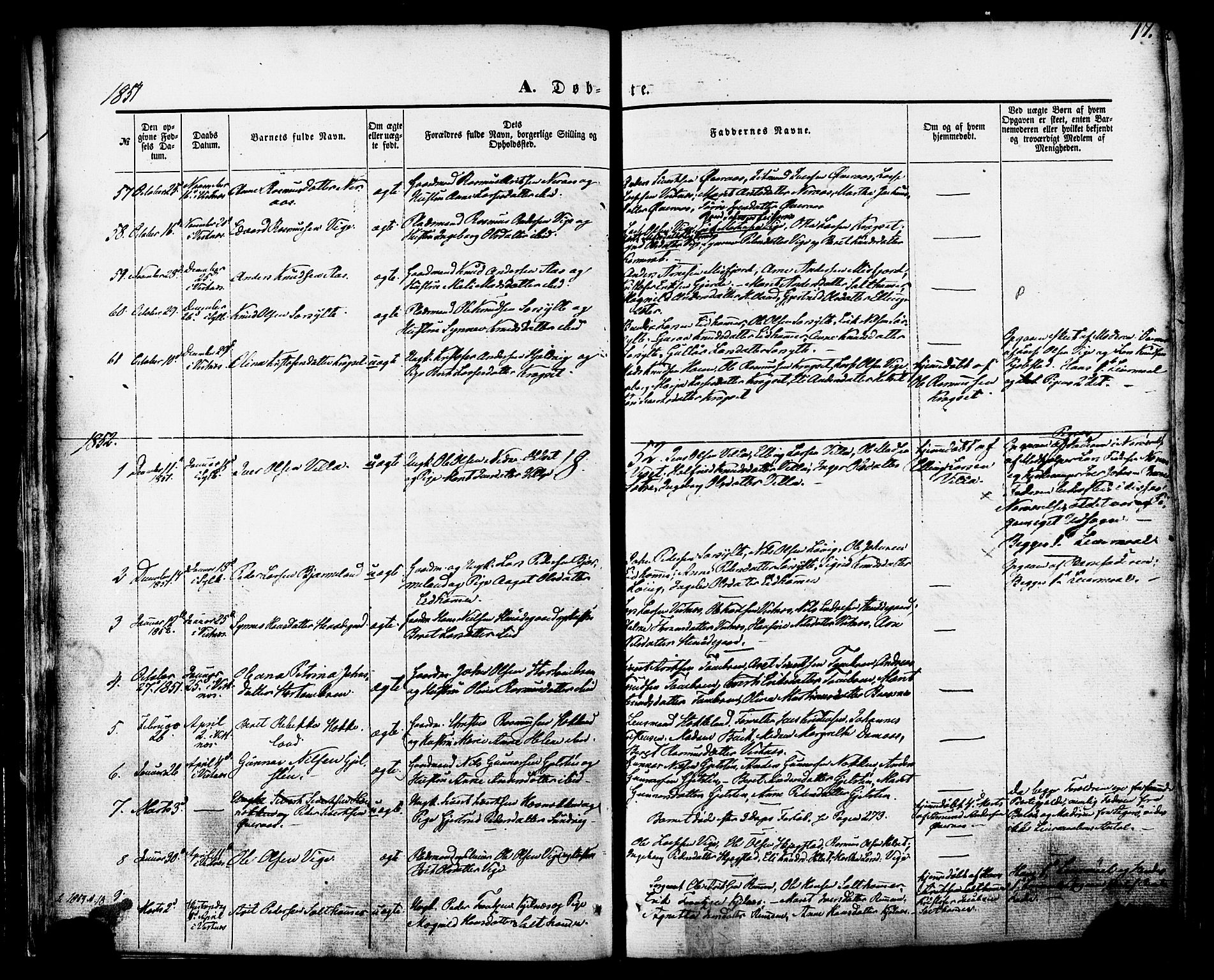 Ministerialprotokoller, klokkerbøker og fødselsregistre - Møre og Romsdal, SAT/A-1454/539/L0529: Parish register (official) no. 539A02, 1848-1872, p. 17