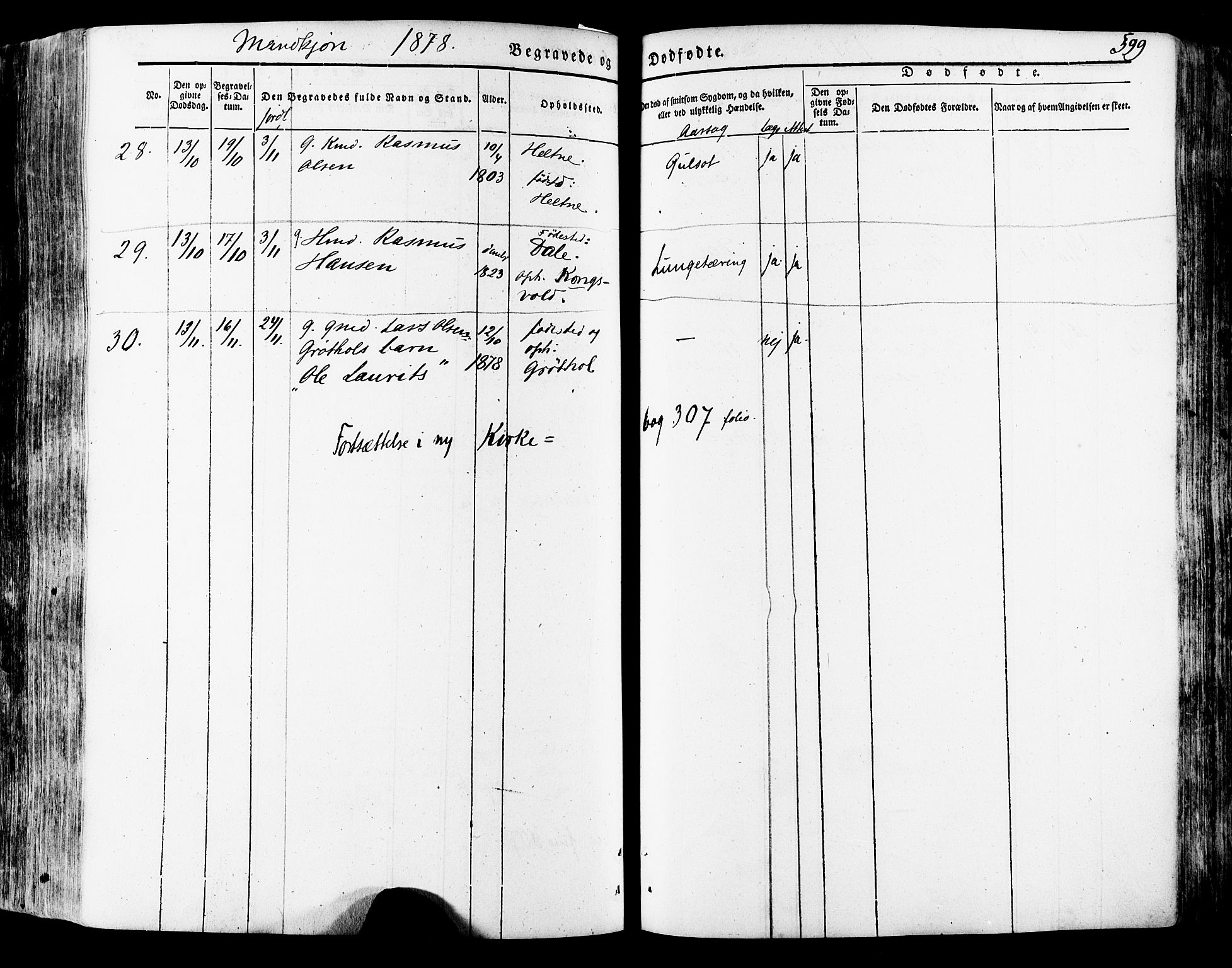 Ministerialprotokoller, klokkerbøker og fødselsregistre - Møre og Romsdal, AV/SAT-A-1454/511/L0140: Parish register (official) no. 511A07, 1851-1878, p. 599