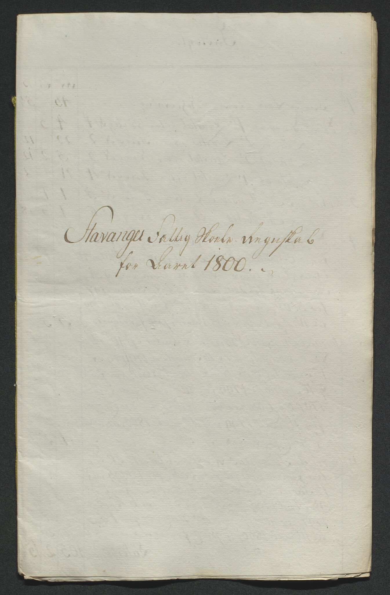 Biskopen i Kristiansand, AV/SAK-1113-0001/G/Gh/L0078: C 235 - Regnskap for Stavanger fattigskole, 1694-1822, p. 172