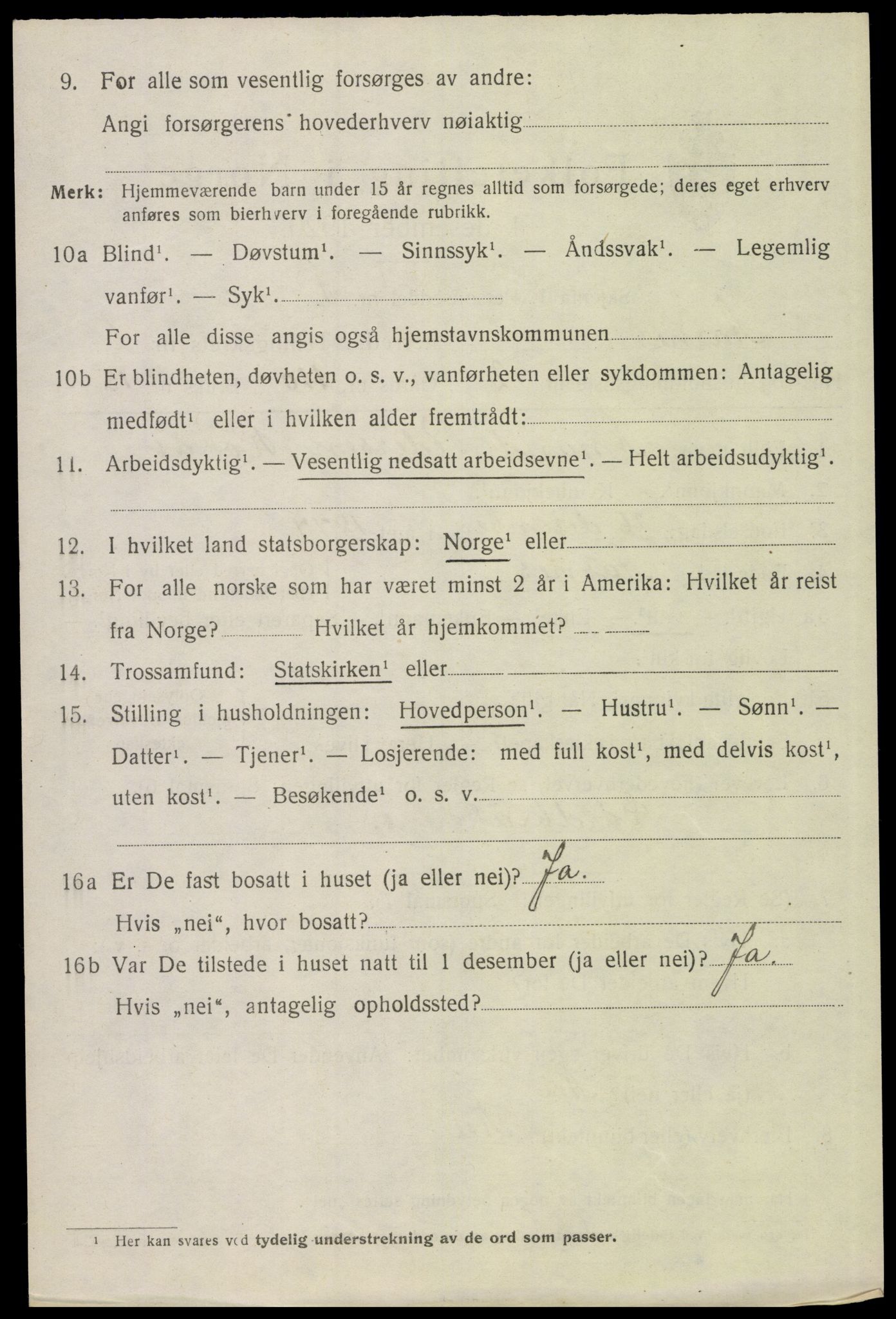 SAH, 1920 census for Åsnes, 1920, p. 2163