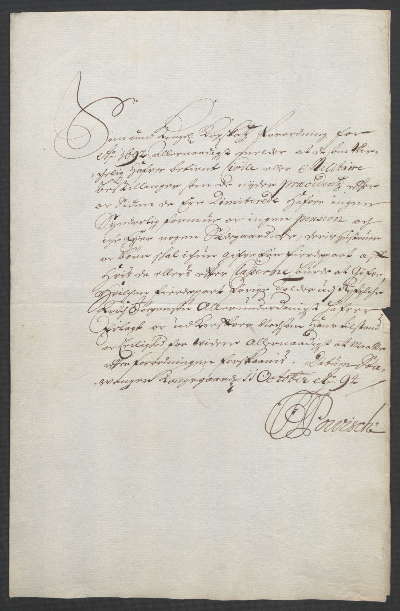 Rentekammeret inntil 1814, Reviderte regnskaper, Fogderegnskap, AV/RA-EA-4092/R47/L2856: Fogderegnskap Ryfylke, 1689-1693, p. 593