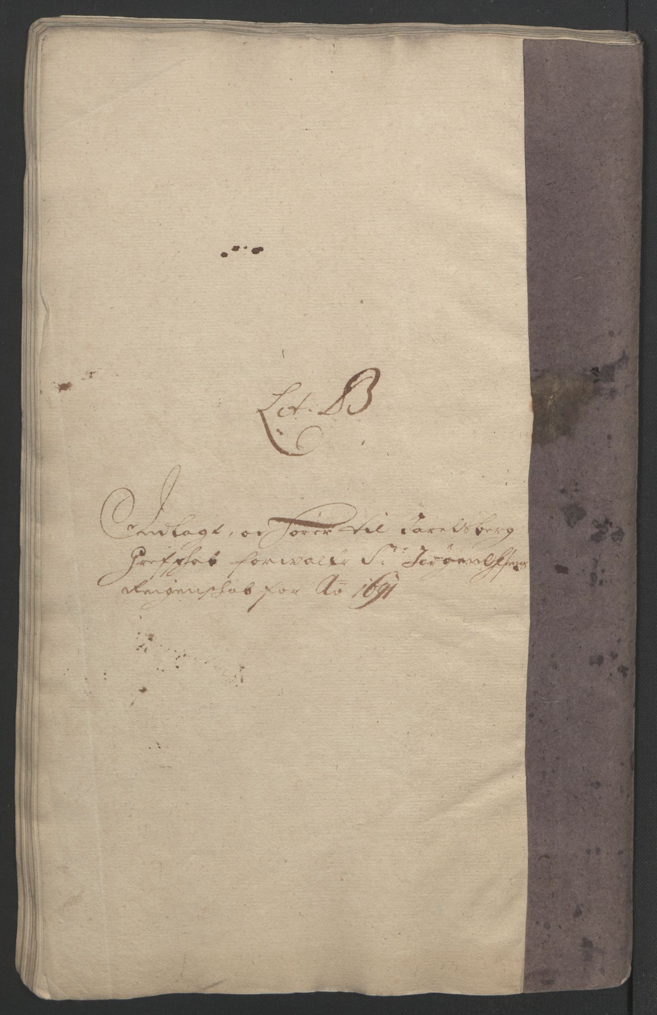 Rentekammeret inntil 1814, Reviderte regnskaper, Fogderegnskap, AV/RA-EA-4092/R32/L1864: Fogderegnskap Jarlsberg grevskap, 1691, p. 74