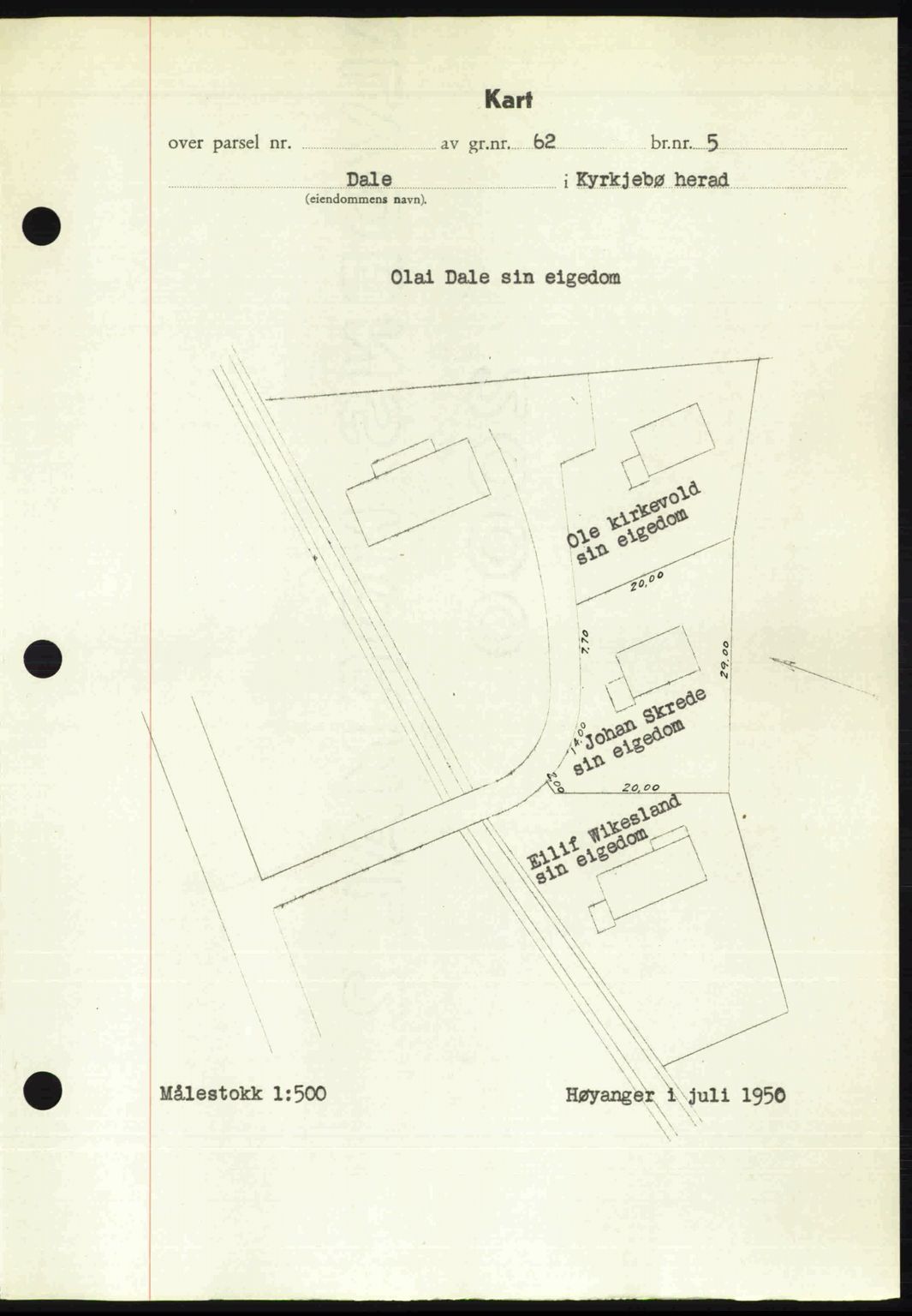 Ytre Sogn tingrett, SAB/A-2601/1/G/Gbb/L0009: Mortgage book no. A6 - A7 (B4), 1950-1950, Diary no: : 759/1950