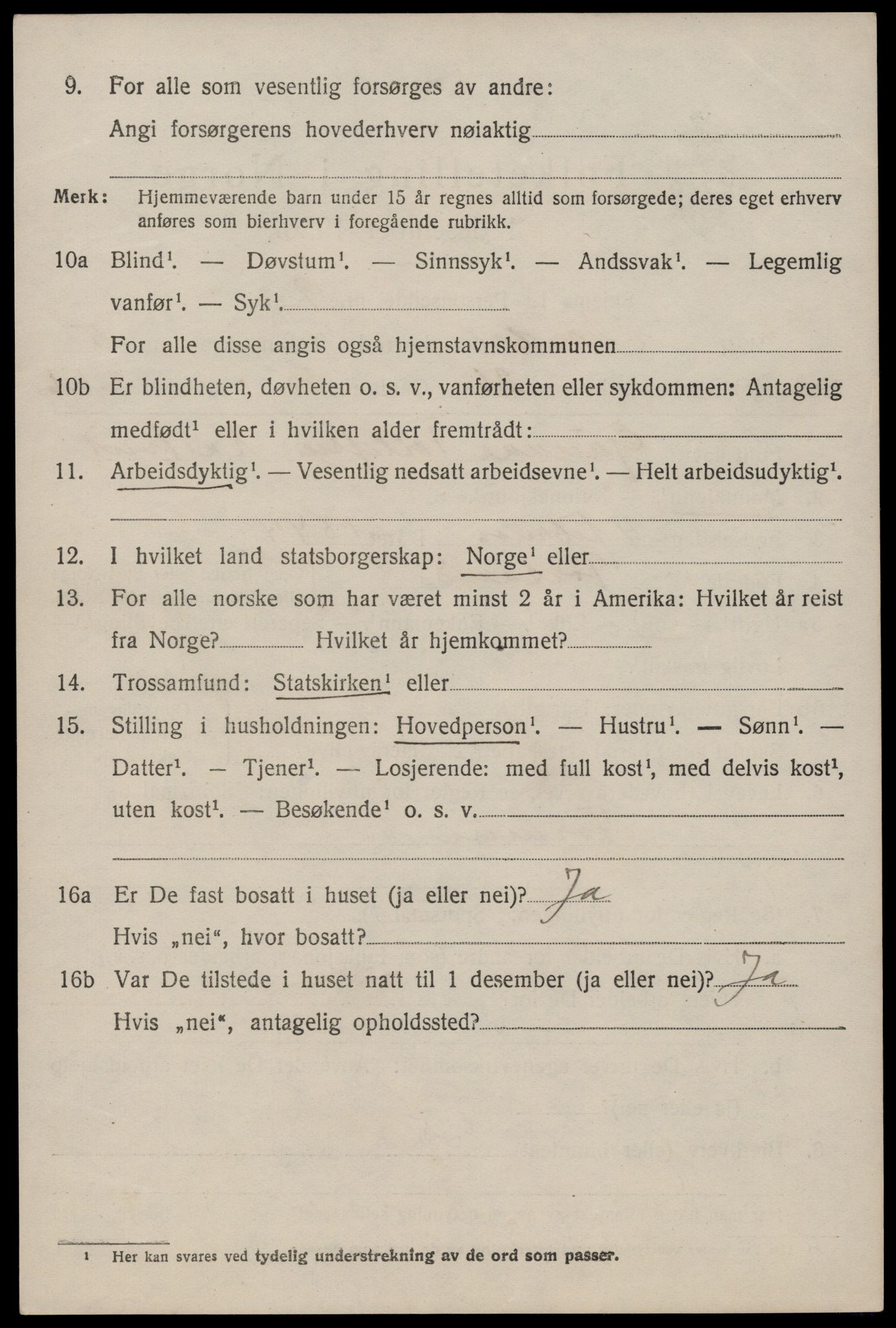 SAST, 1920 census for Årdal, 1920, p. 1753