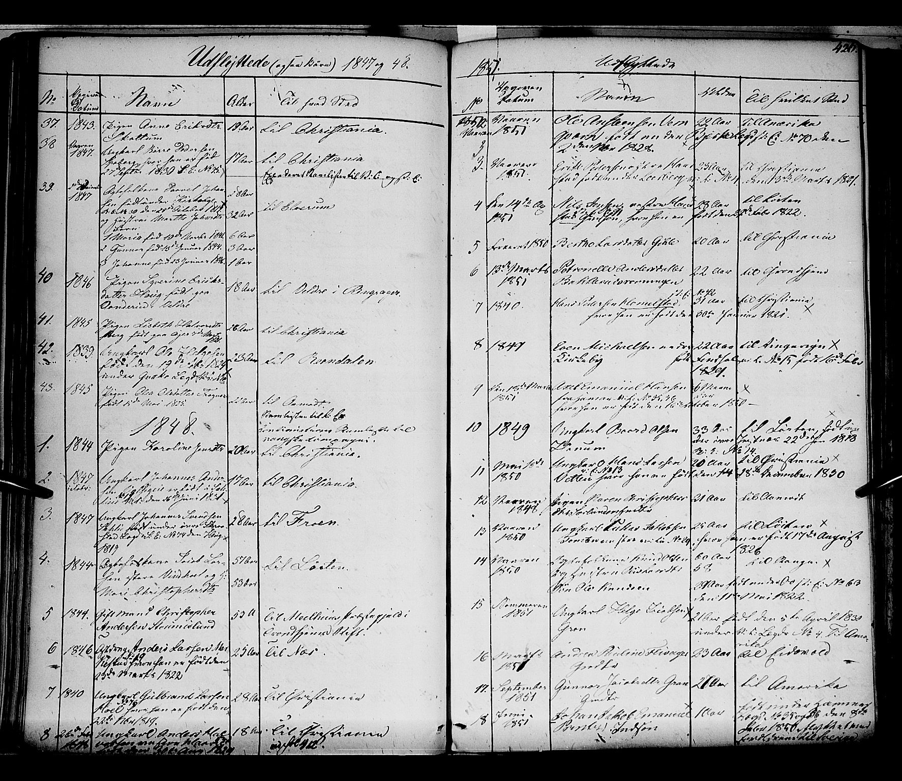 Vang prestekontor, Hedmark, SAH/PREST-008/H/Ha/Haa/L0010: Parish register (official) no. 10, 1841-1855, p. 426