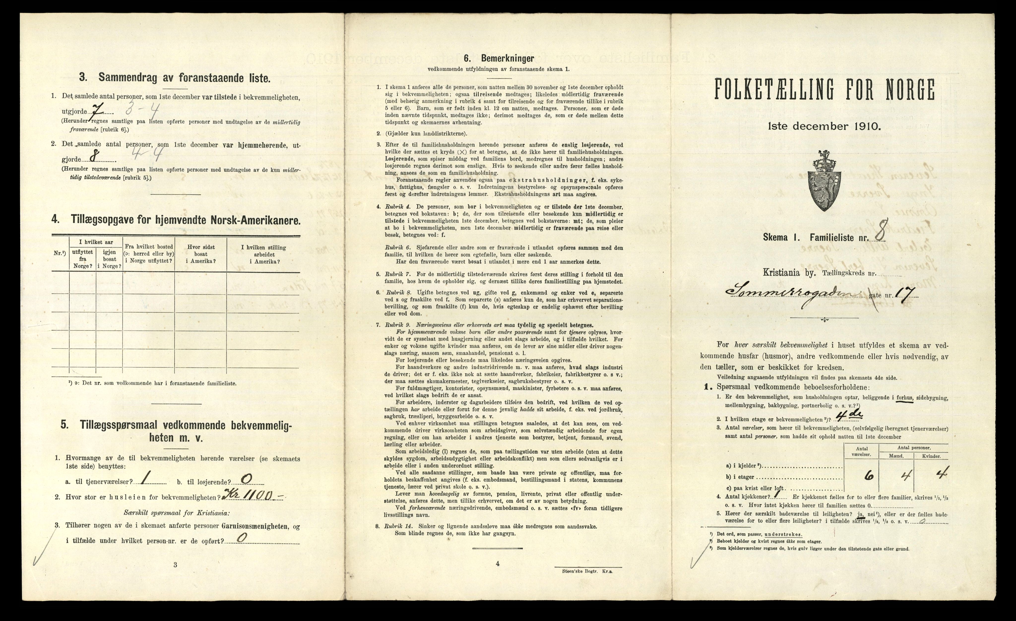 RA, 1910 census for Kristiania, 1910, p. 95221