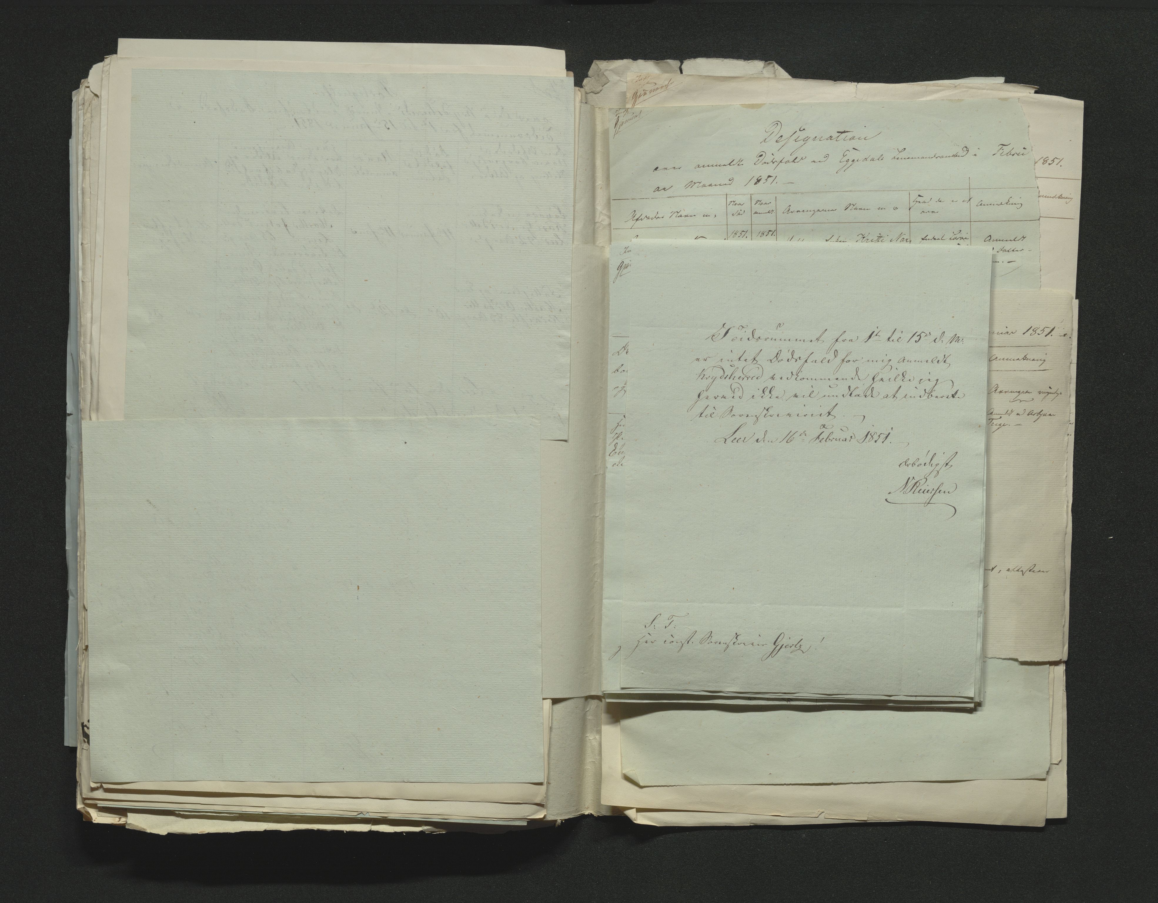 Eiker, Modum og Sigdal sorenskriveri, AV/SAKO-A-123/H/Ha/Hab/L0008: Dødsfallsmeldinger, 1850-1853