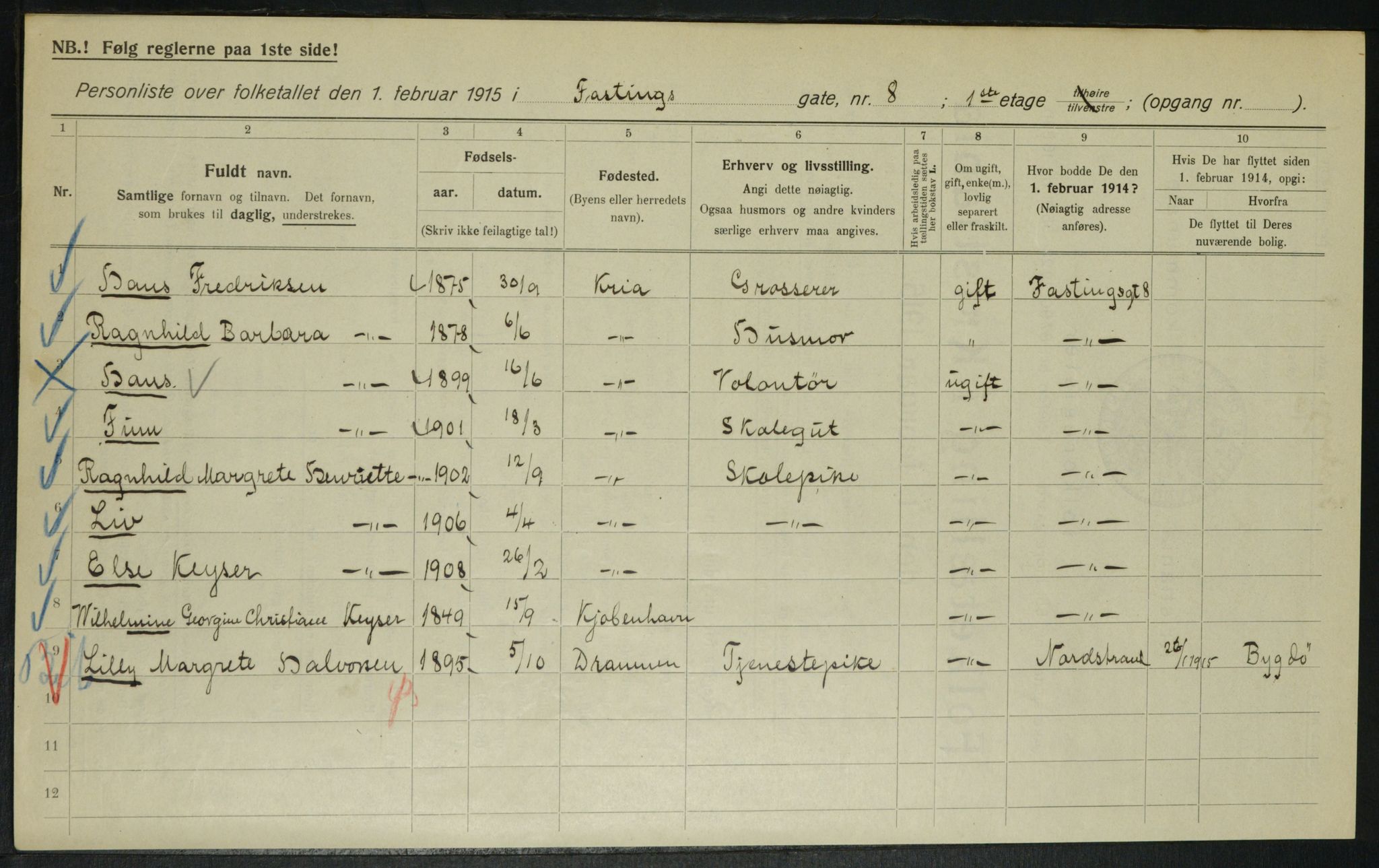 OBA, Municipal Census 1915 for Kristiania, 1915, p. 23228