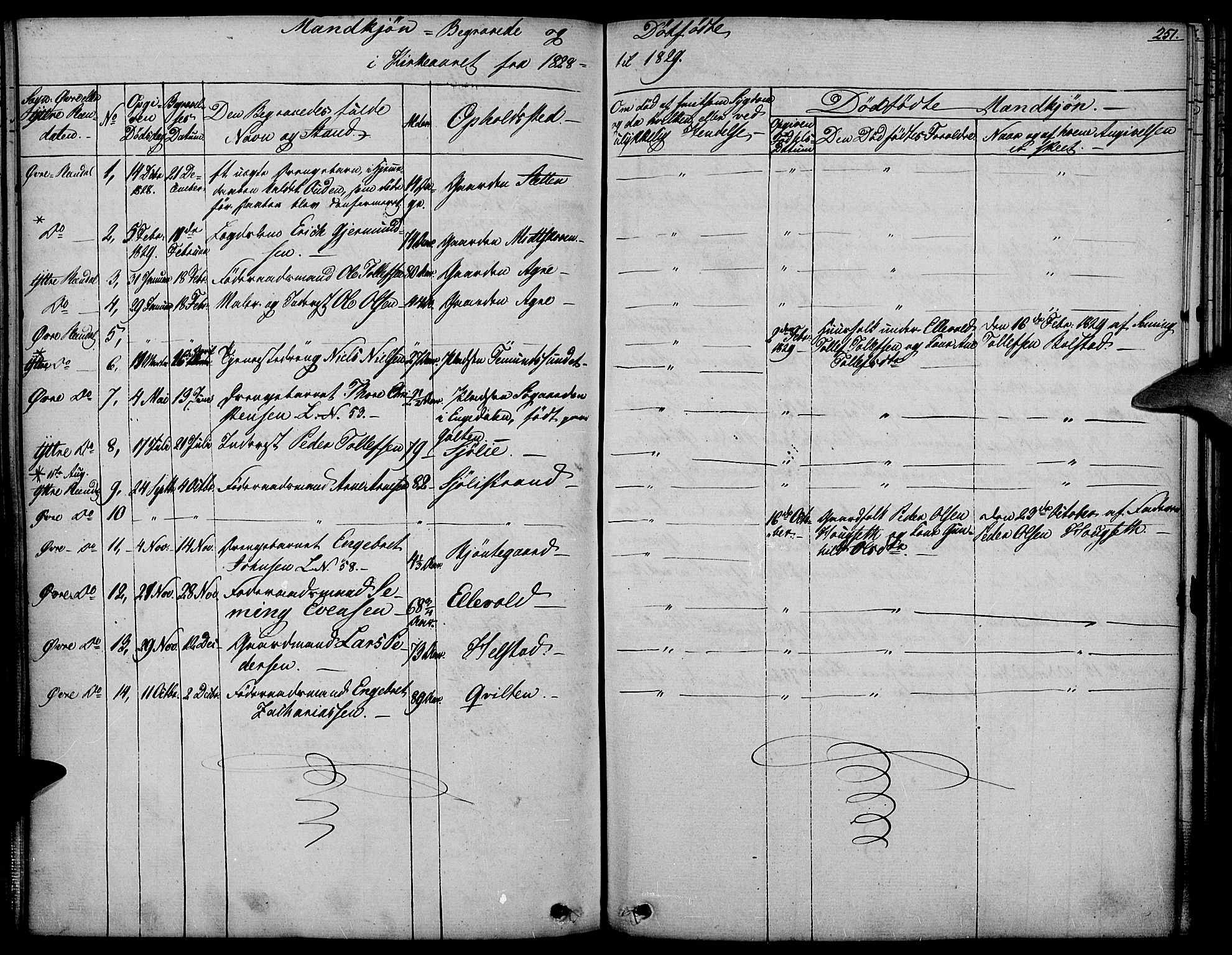 Rendalen prestekontor, SAH/PREST-054/H/Ha/Haa/L0004: Parish register (official) no. 4, 1829-1852, p. 251