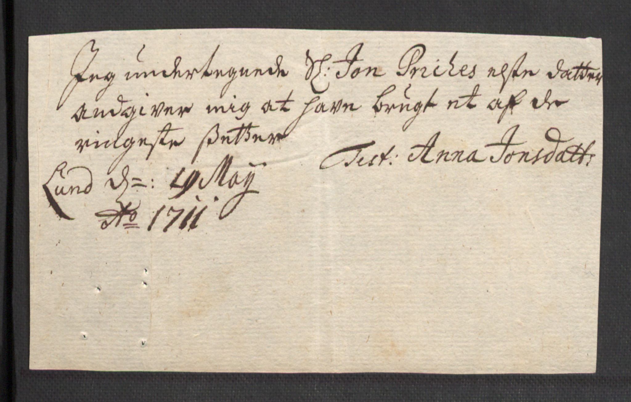 Rentekammeret inntil 1814, Reviderte regnskaper, Fogderegnskap, AV/RA-EA-4092/R43/L2554: Fogderegnskap Lista og Mandal, 1711, p. 505