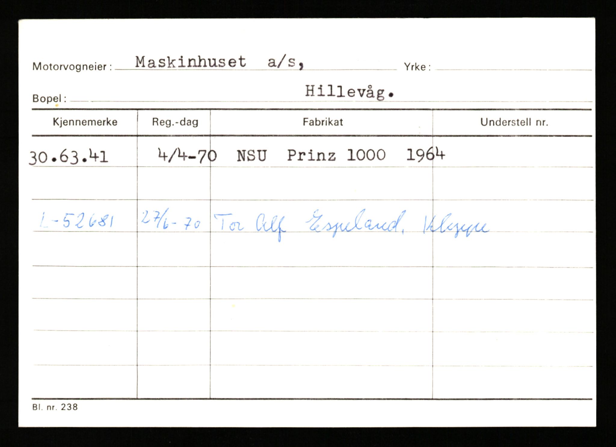 Stavanger trafikkstasjon, AV/SAST-A-101942/0/G/L0011: Registreringsnummer: 240000 - 363477, 1930-1971, p. 1509