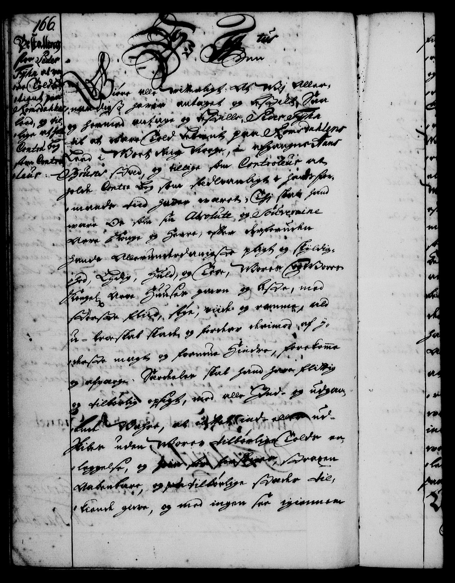 Rentekammeret, Kammerkanselliet, RA/EA-3111/G/Gg/Gge/L0001: Norsk bestallingsprotokoll med register (merket RK 53.25), 1720-1730, p. 166