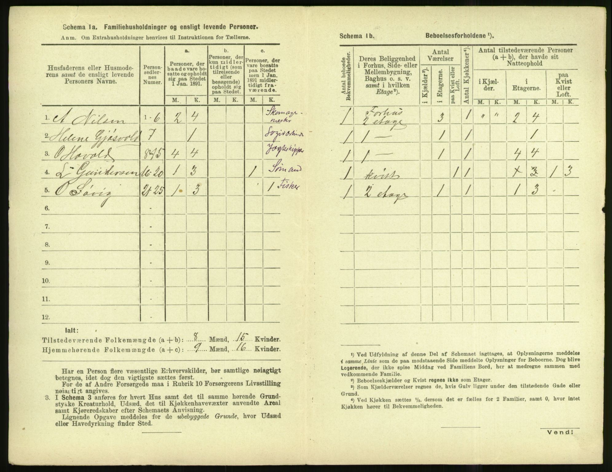 RA, 1891 census for 1501 Ålesund, 1891, p. 463