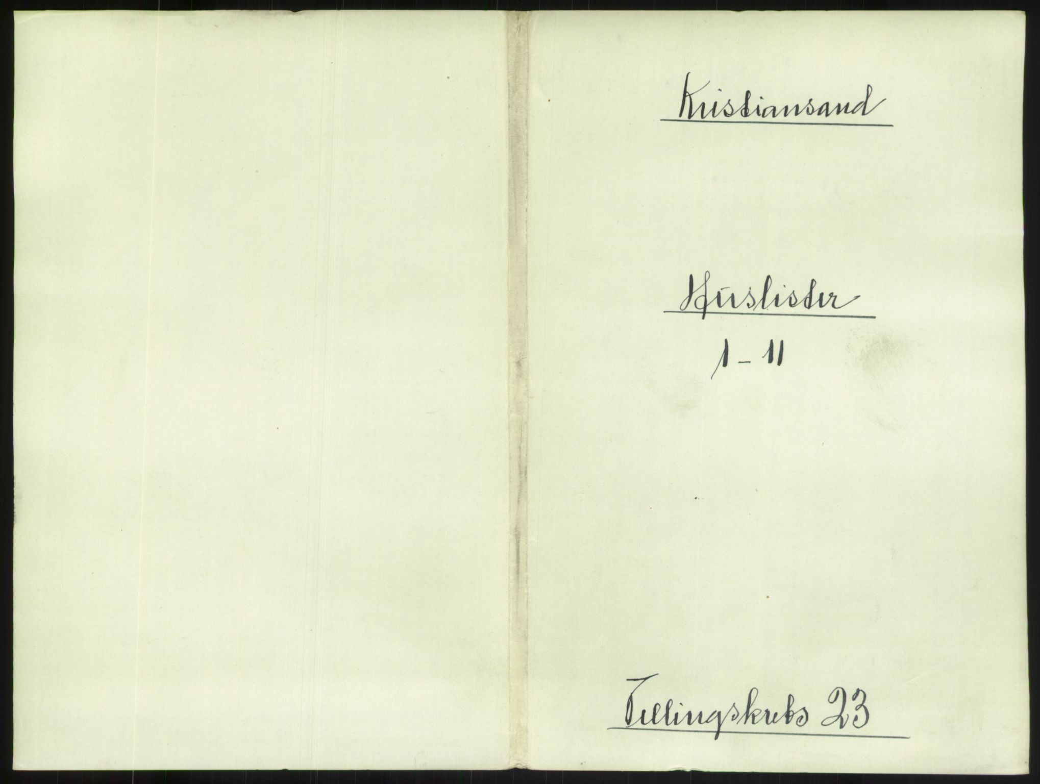 RA, 1891 census for 1001 Kristiansand, 1891, p. 1322